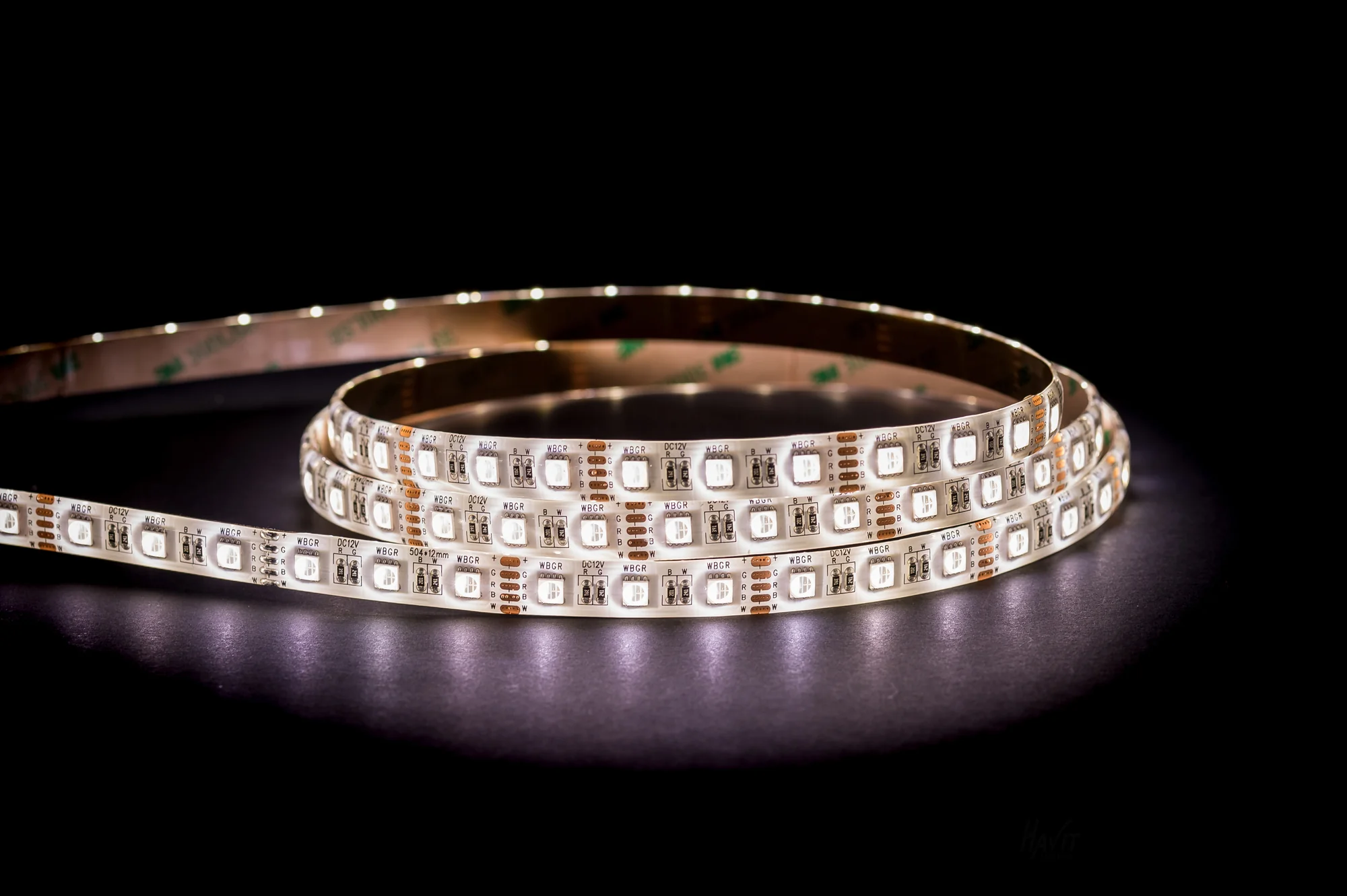 HV9751-IP54-60-RGBC - 14.4w IP54 RGB + 5500k LED Strip (RGBC) - Image 3