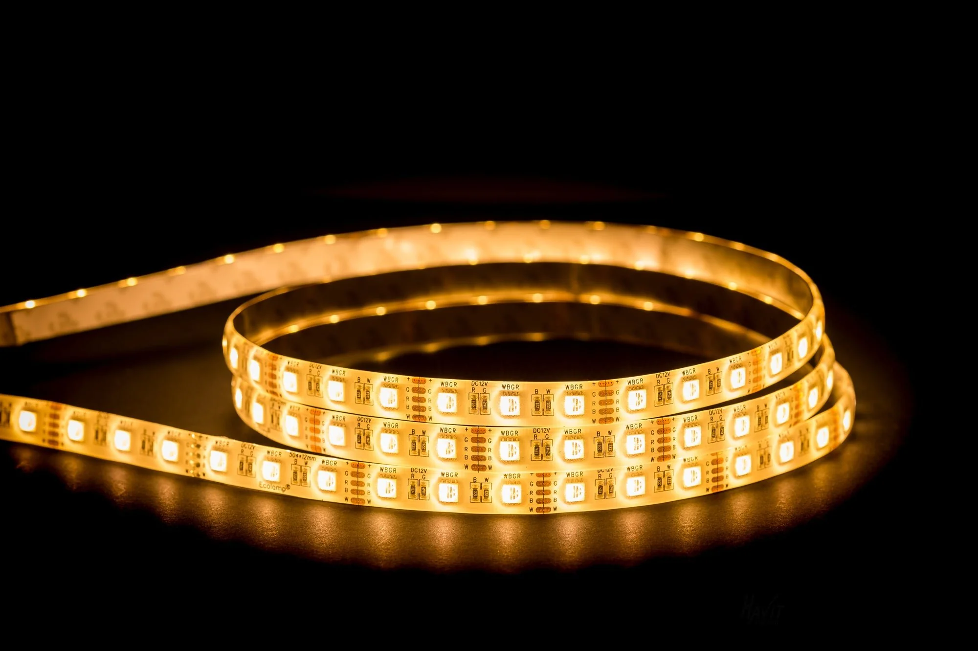 HV9751-IP54-60-RGBW - 14.4w IP54 RGB + 3000k LED Strip (RGBW) - Image 3