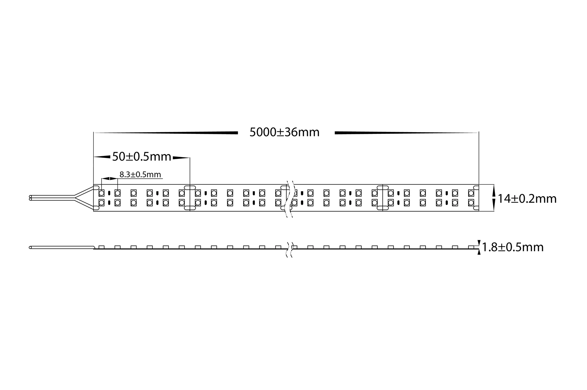 HV9723-IP20-240-4K-2 - 19.2w IP20 LED Strip 4000k - Image 2
