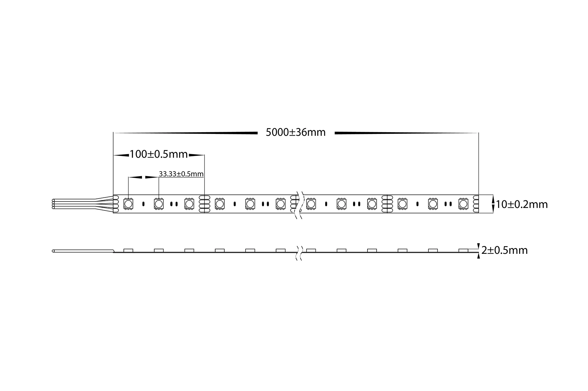 HV9750-IP20-30-RGB - 7.2w IP20 RGB LED Strip - Image 3