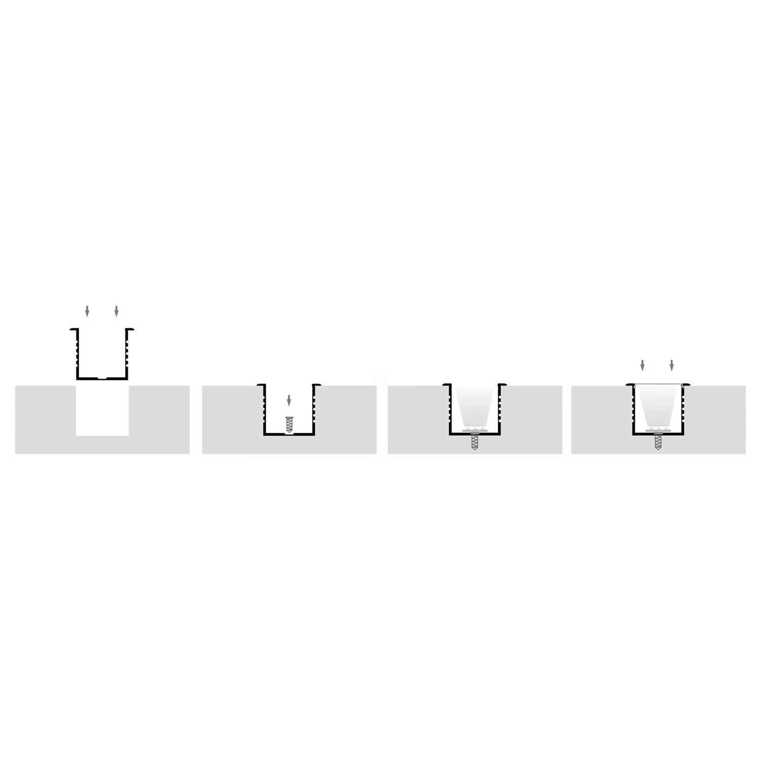 HV9695-4435 - Deep Square Winged Aluminium Profile - Image 4