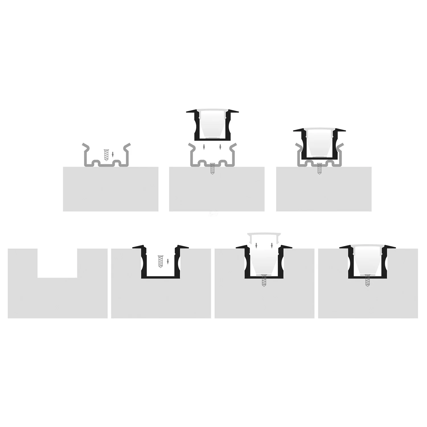 HV9695-2515 - Deep Square Winged Aluminium Profile - Image 5