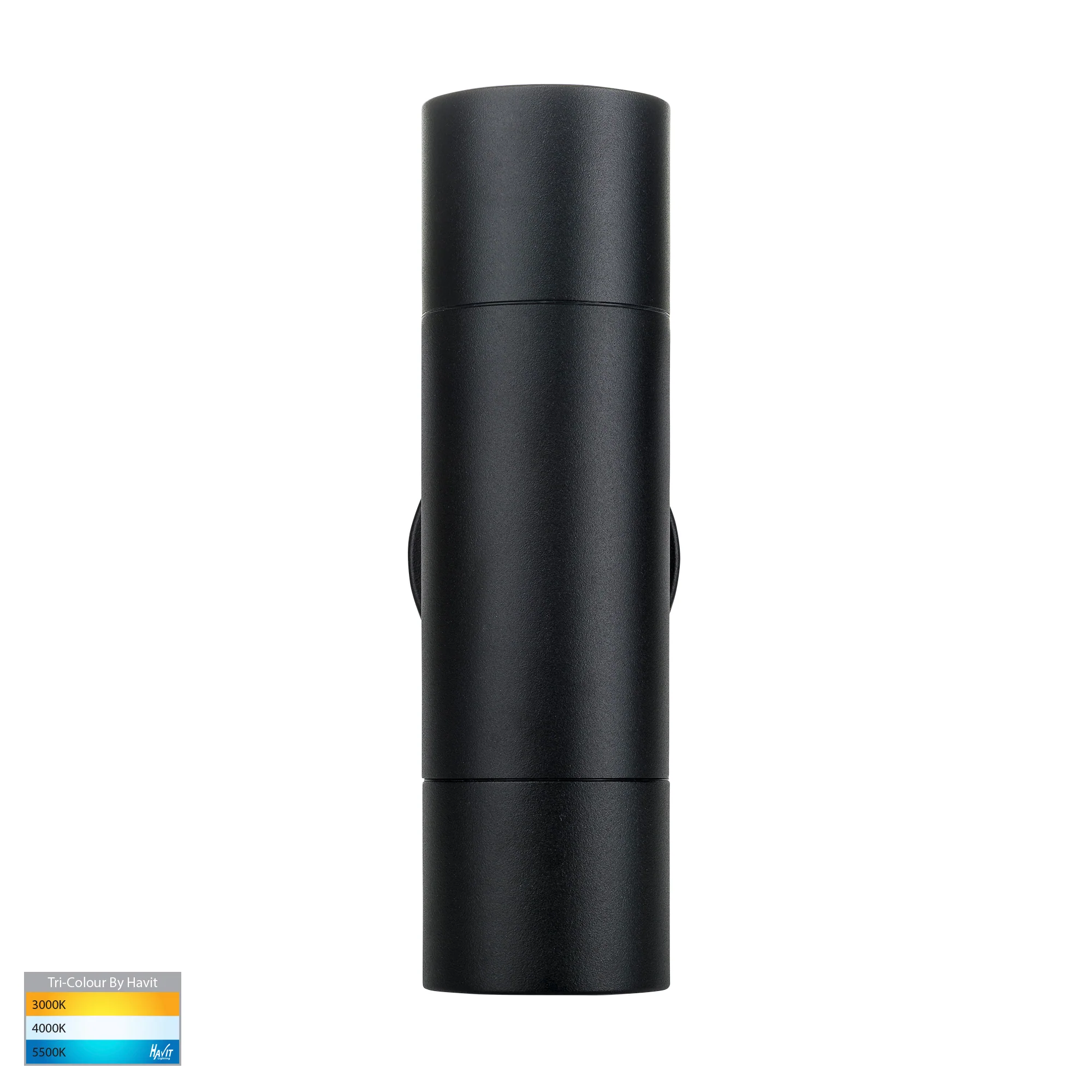 HV1025T-HV1027T - Tivah Black TRI Colour Up & Down Wall Pillar Lights - Image 3