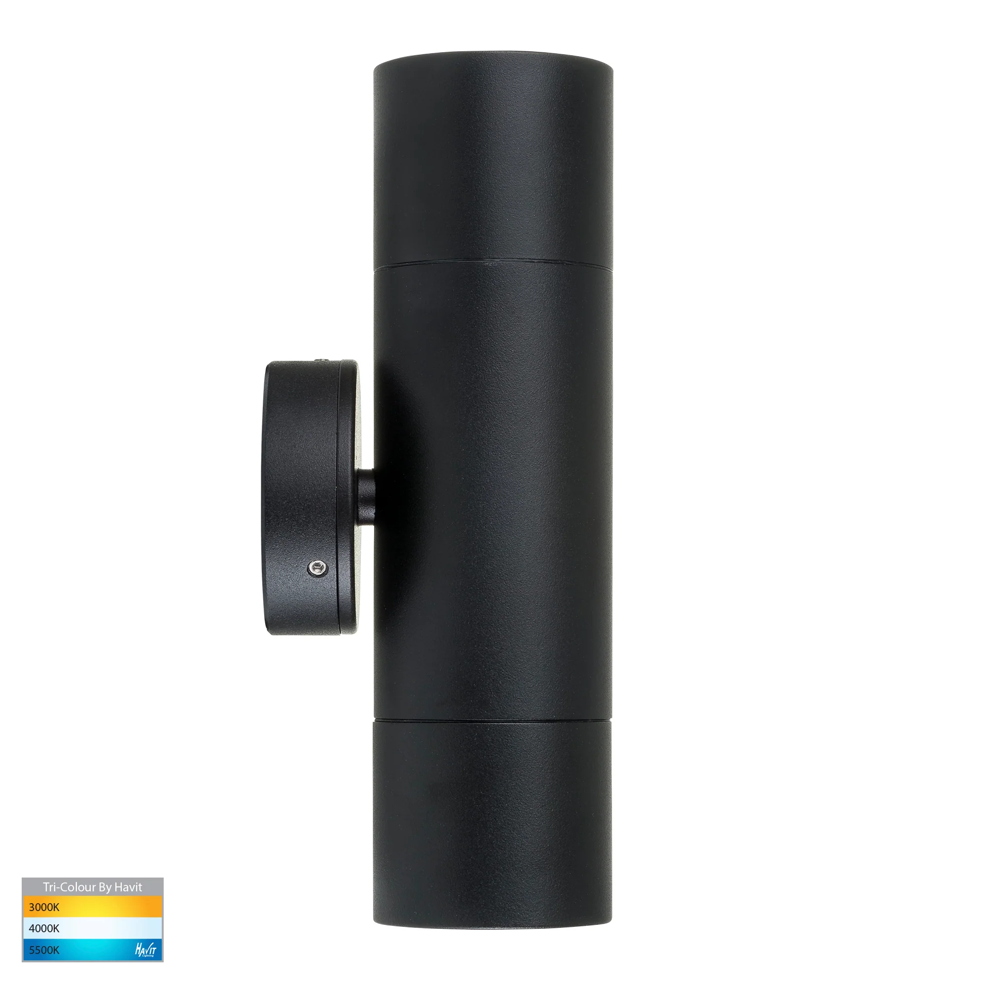 HV1025T-HV1027T - Tivah Black TRI Colour Up & Down Wall Pillar Lights - Image 4