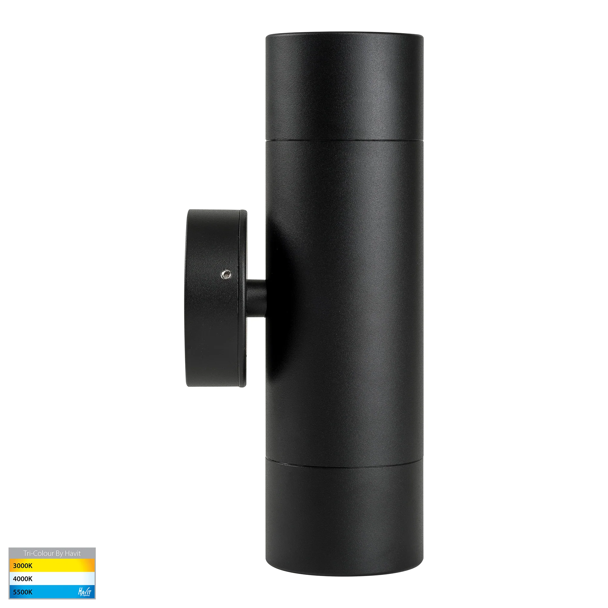HV1028T - Maxi Tivah Aluminium Black TRI Colour Up & Down Wall Pillar Lights - Image 5