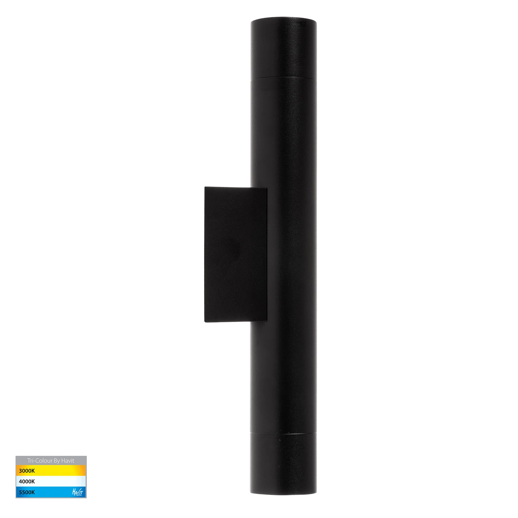 HV10293T - Dugo Aluminium Black Up & Down Wall Light - Image 3