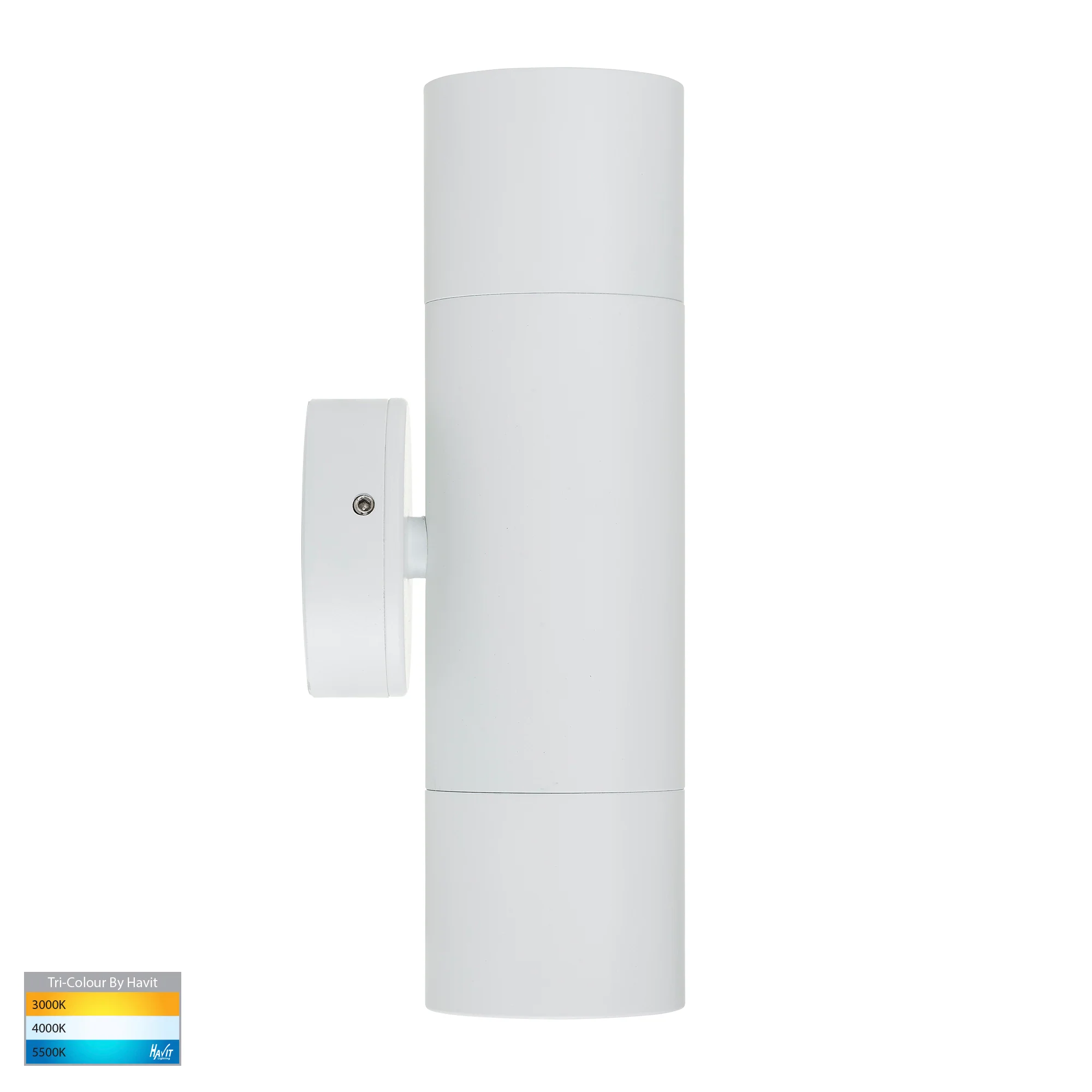 HV1035T-HV1037T - Tivah White TRI Colour Up & Down Wall Pillar Lights - Image 4