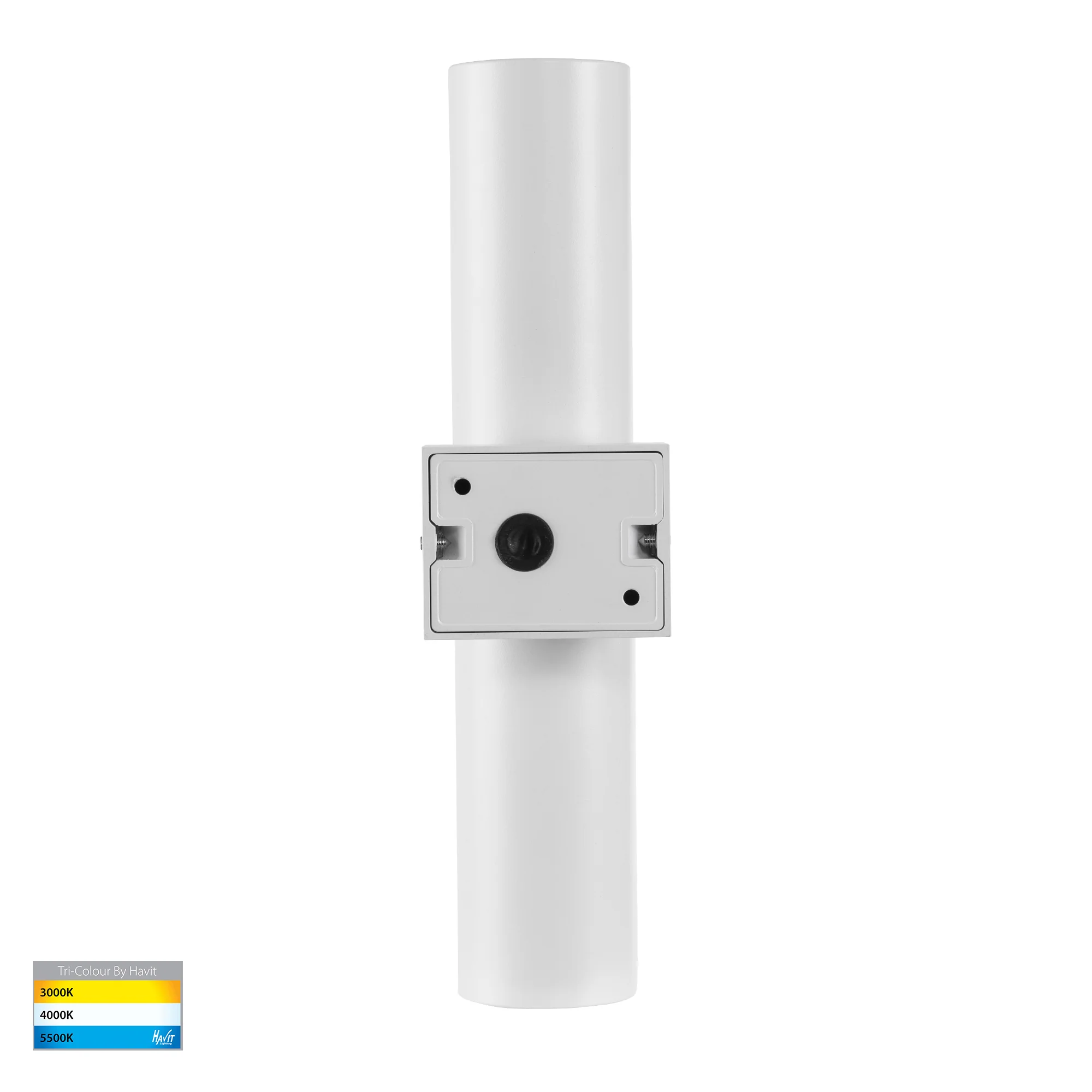 HV10391T - Luz White TRI Colour Single Up & Down Wall Pillar Lights - Image 5