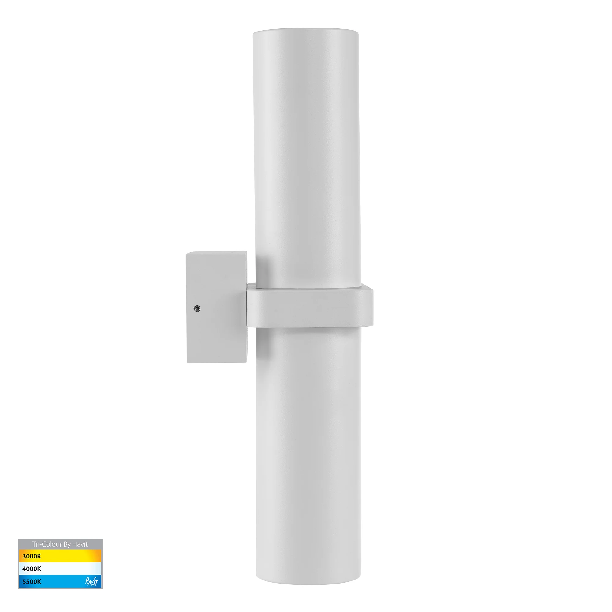 HV10392T - Luz White TRI Colour Double Up & Down Wall Pillar Lights - Image 4