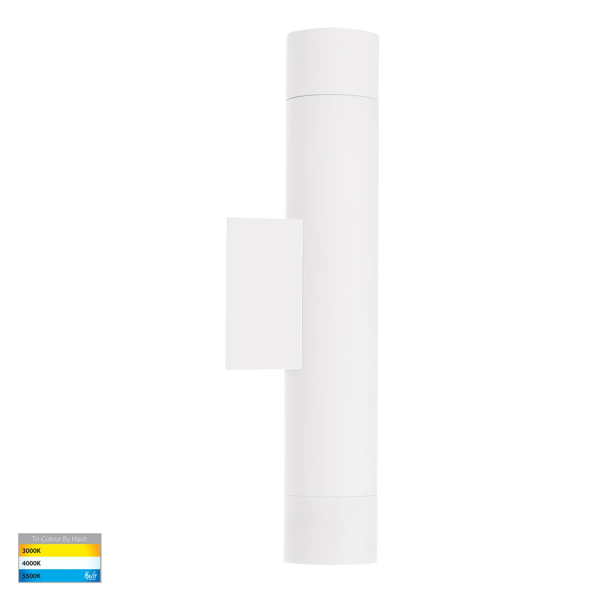 HV10394T - Dugo Aluminium White Up & Down Wall Light - Image 3