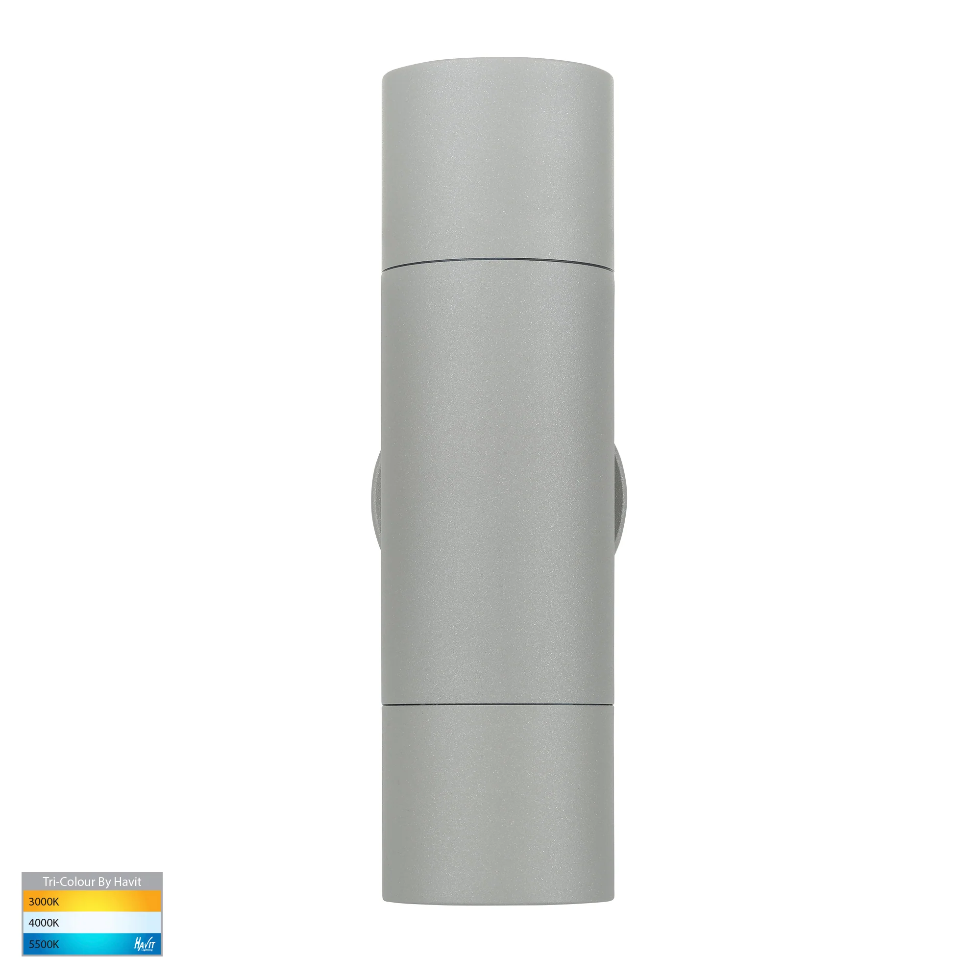 HV1045T-HV1047T - Tivah Silver TRI Colour Up & Down Wall Pillar Lights - Image 3