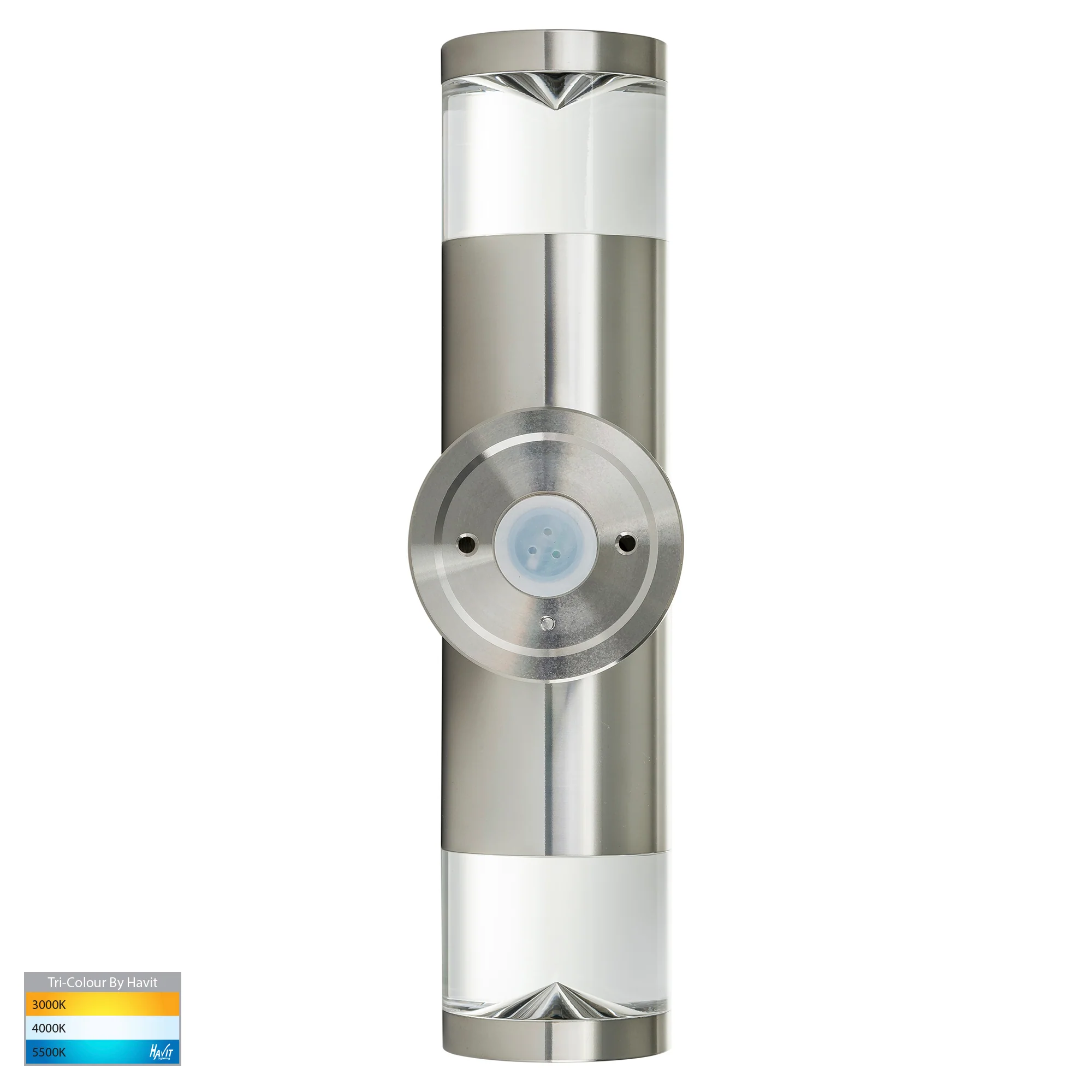 HV1089T-TTM - Highlite Titanium Aluminium TRI Colour Up & Down Wall Pillar Lights - Image 5