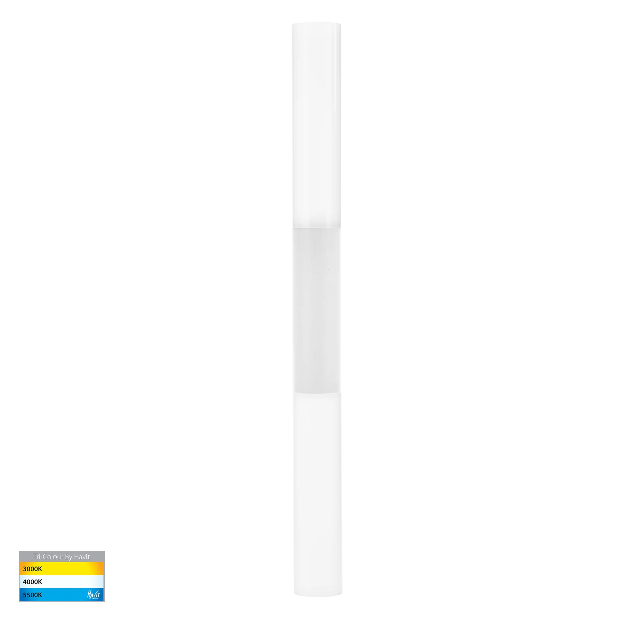 HV10922T-WHT - Akril Aluminium White 2 Light Wall Light - Image 4