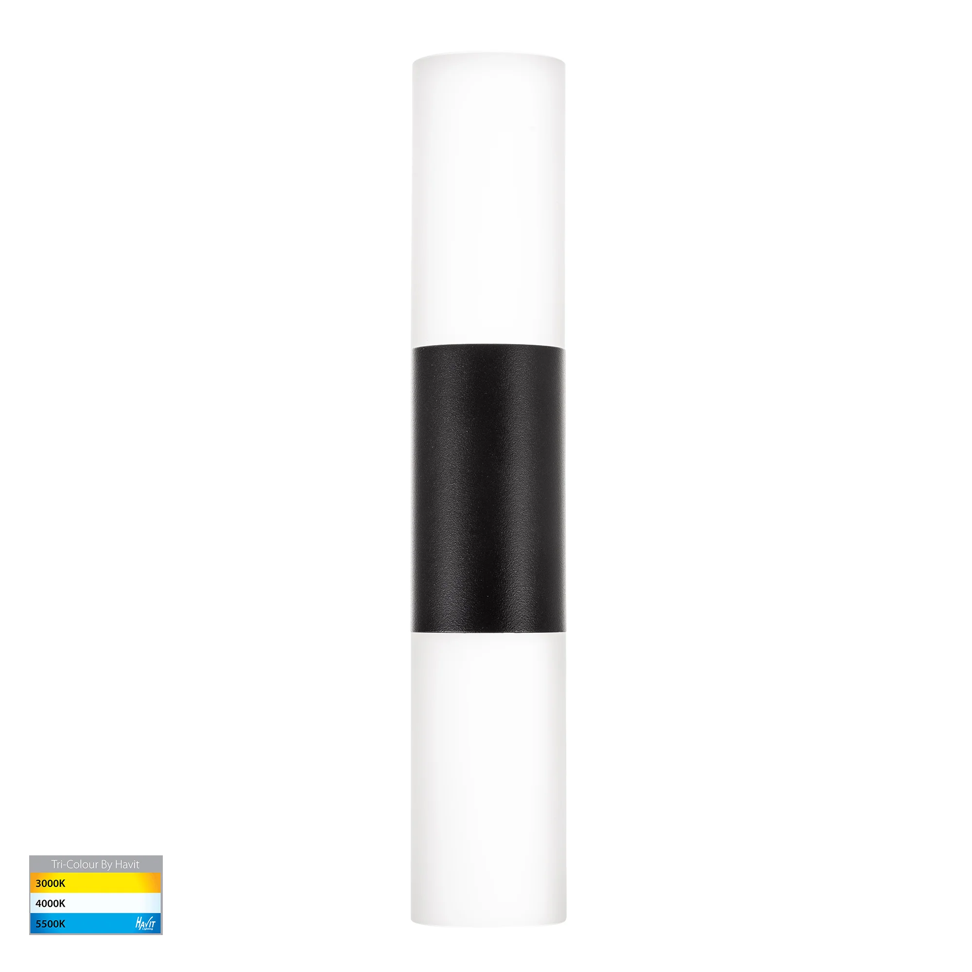 HV10942T-BLK - Akril Aluminium Black 2 Light Wall Light - Image 4