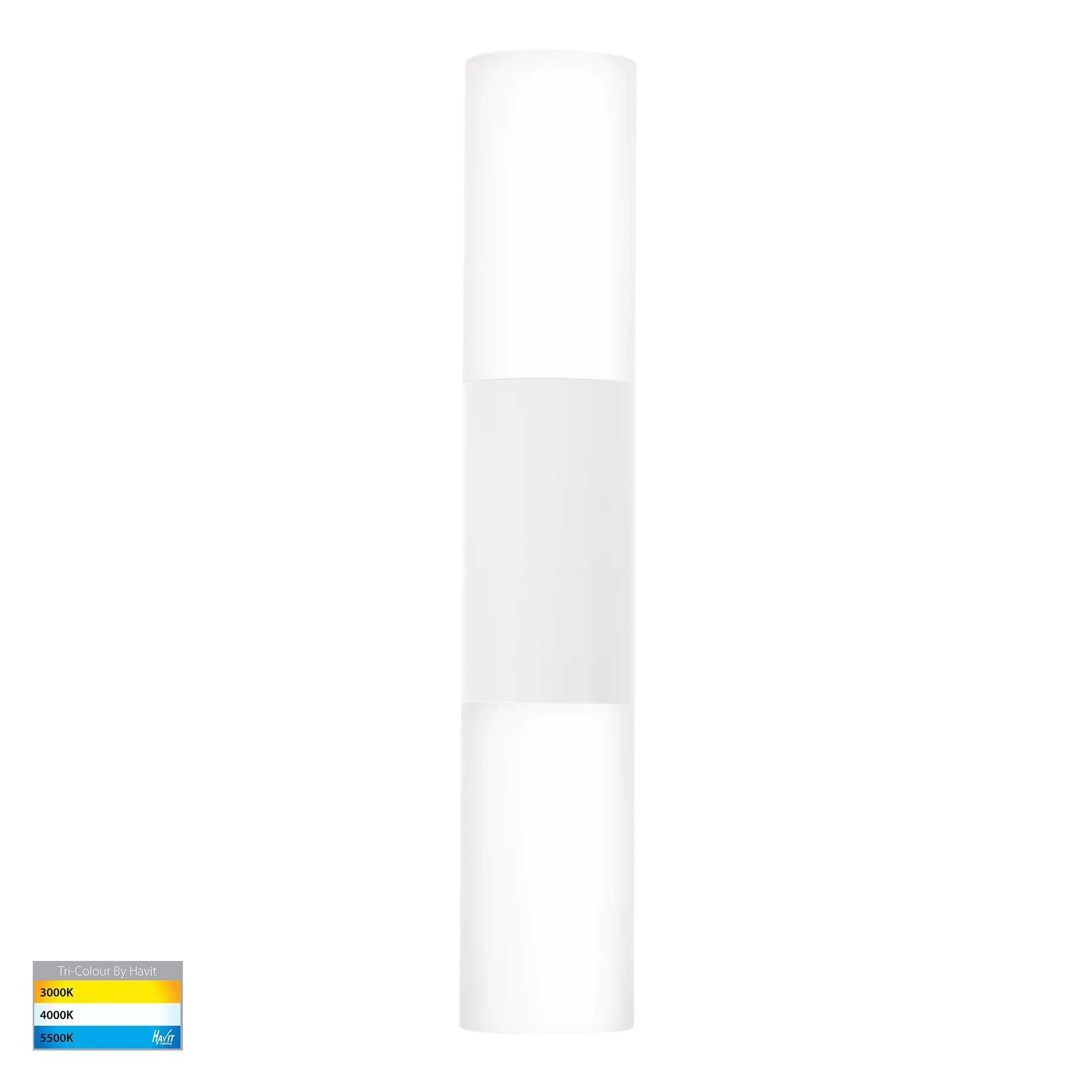 HV10942T-WHT - Akril Aluminium White 2 Light Wall Light - Image 4