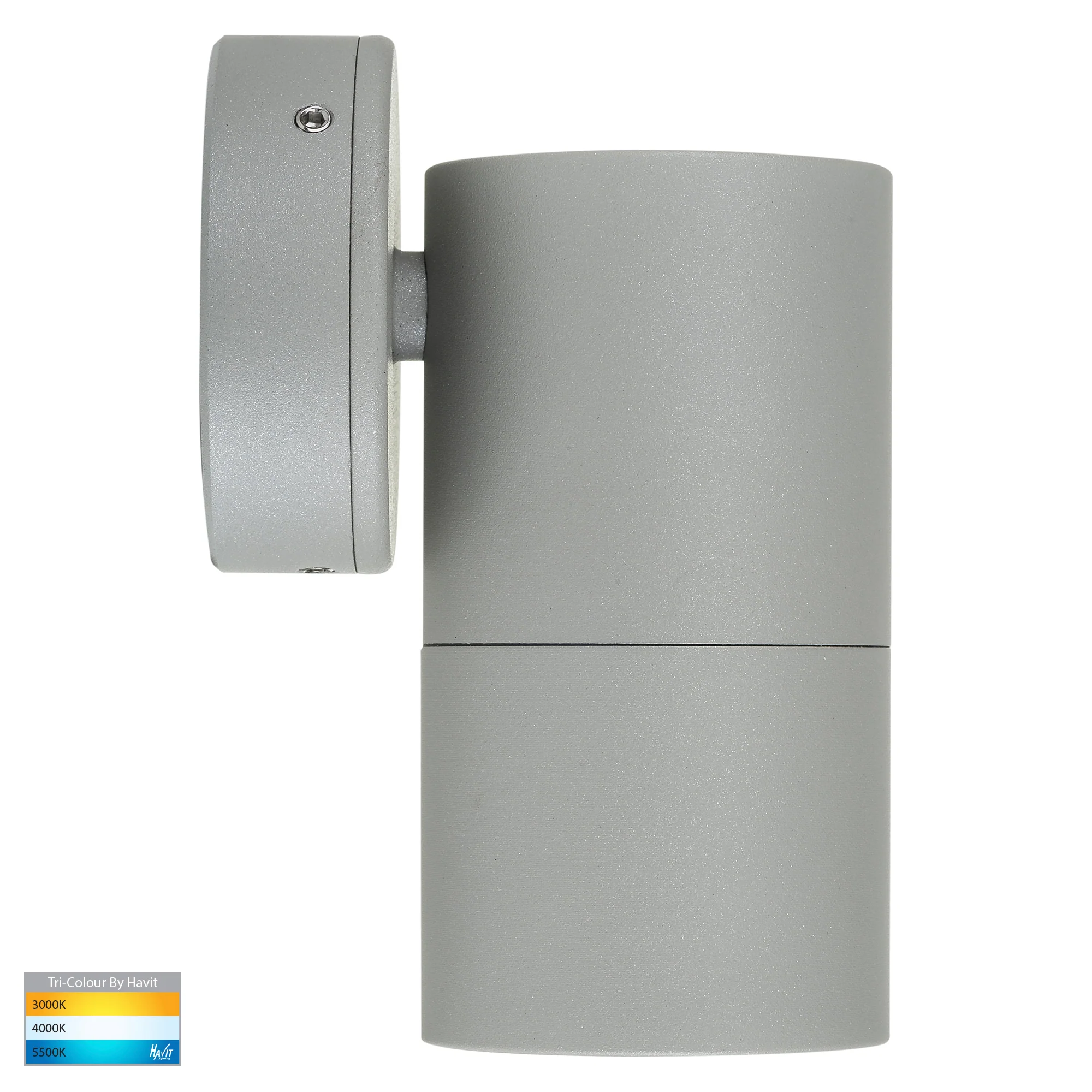 HV1145T-HV1147T - Tivah Silver TRI Colour Fixed Down Wall Pillar Lights - Image 4