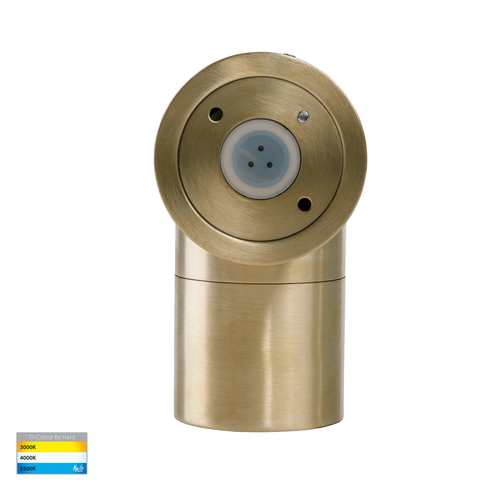 HV1155T-HV1157T - Tivah Solid Brass TRI Colour Fixed Down Wall Pillar Lights - Image 5