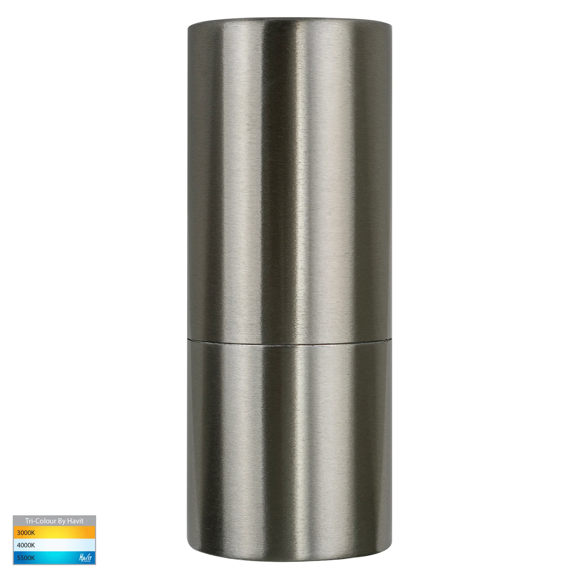 HV1171T - Piaz Stainless Steel TRI Colour Fixed Down LED Wall Pillar Light - Image 3