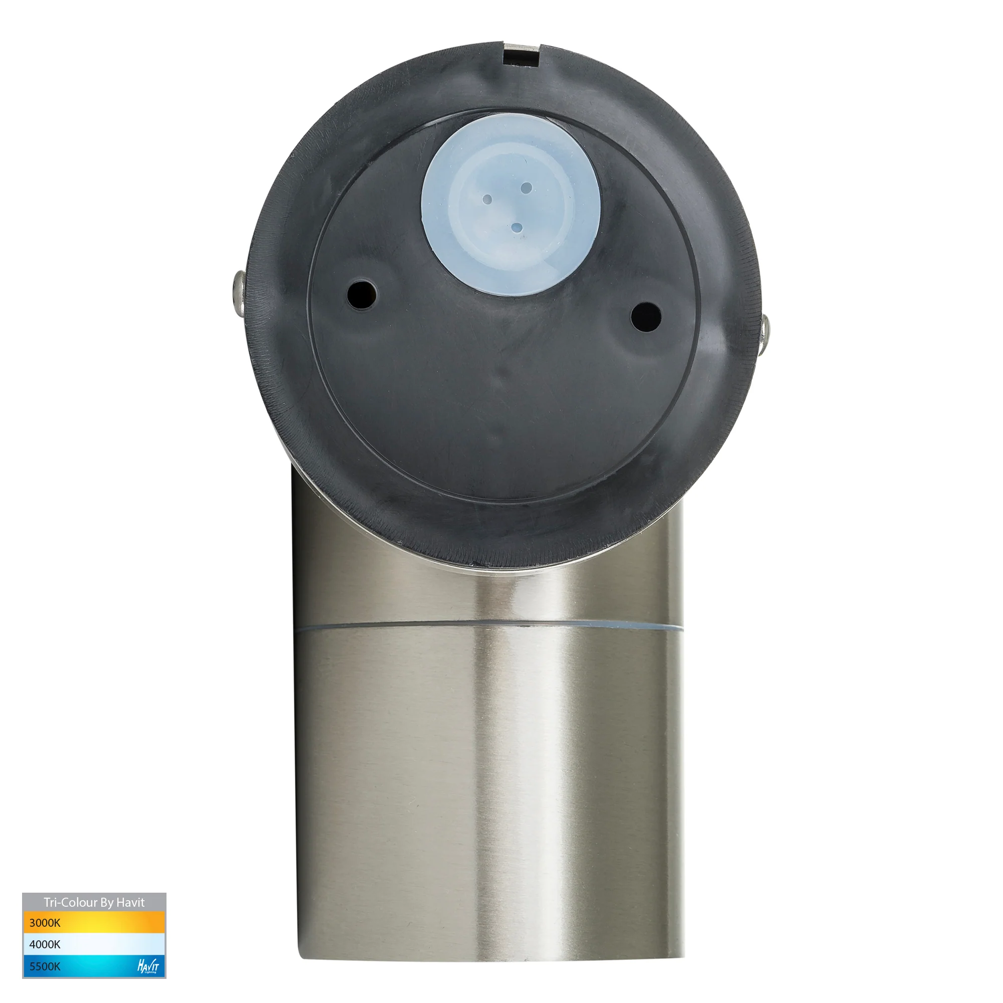 HV1172T - Fortis Stainless Steel TRI Colour Fixed Down LED Wall Pillar Light - Image 5