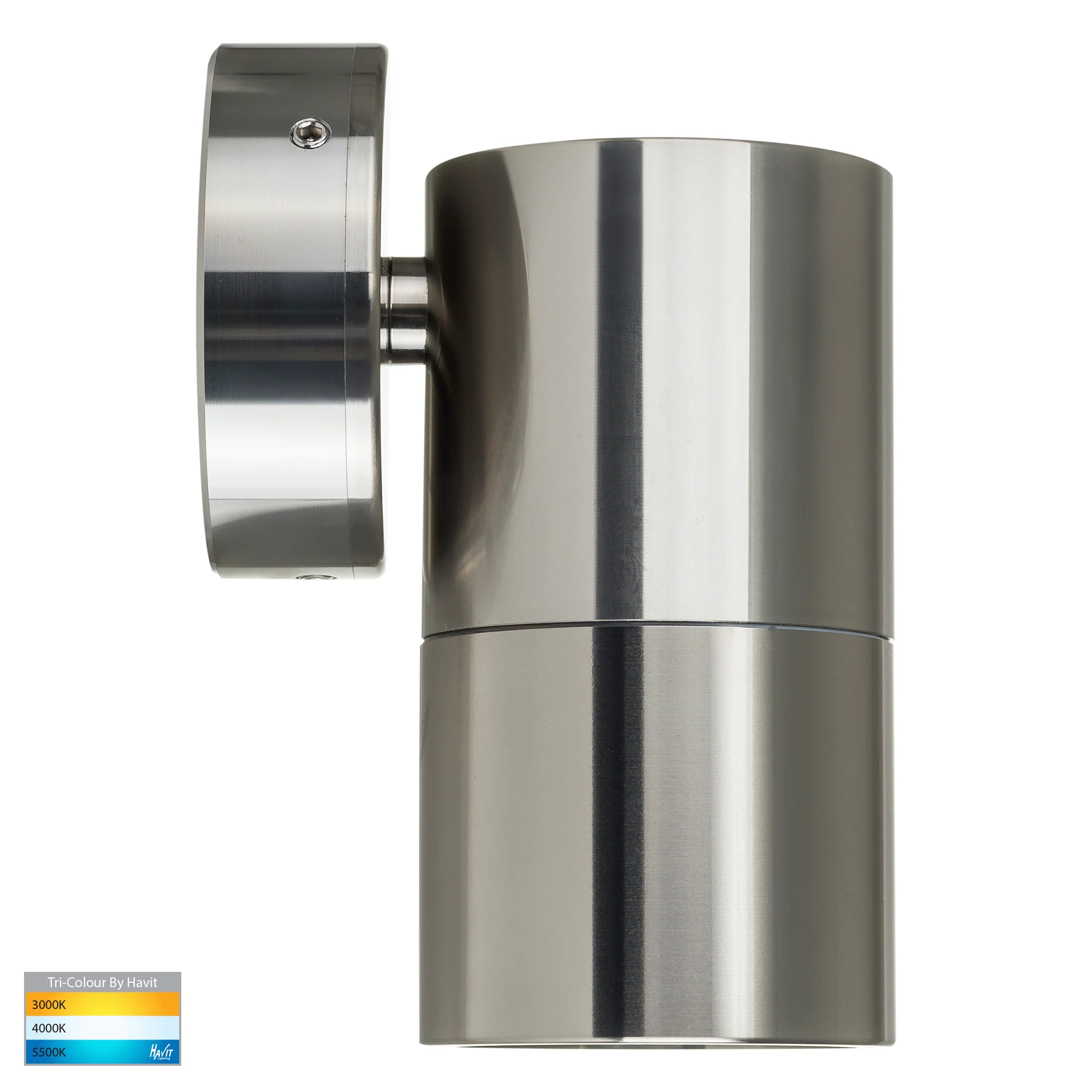HV1185T-HV1187T - Tivah Titanium Aluminum TRI Colour Fixed Down Wall Pillar Lights - Image 4
