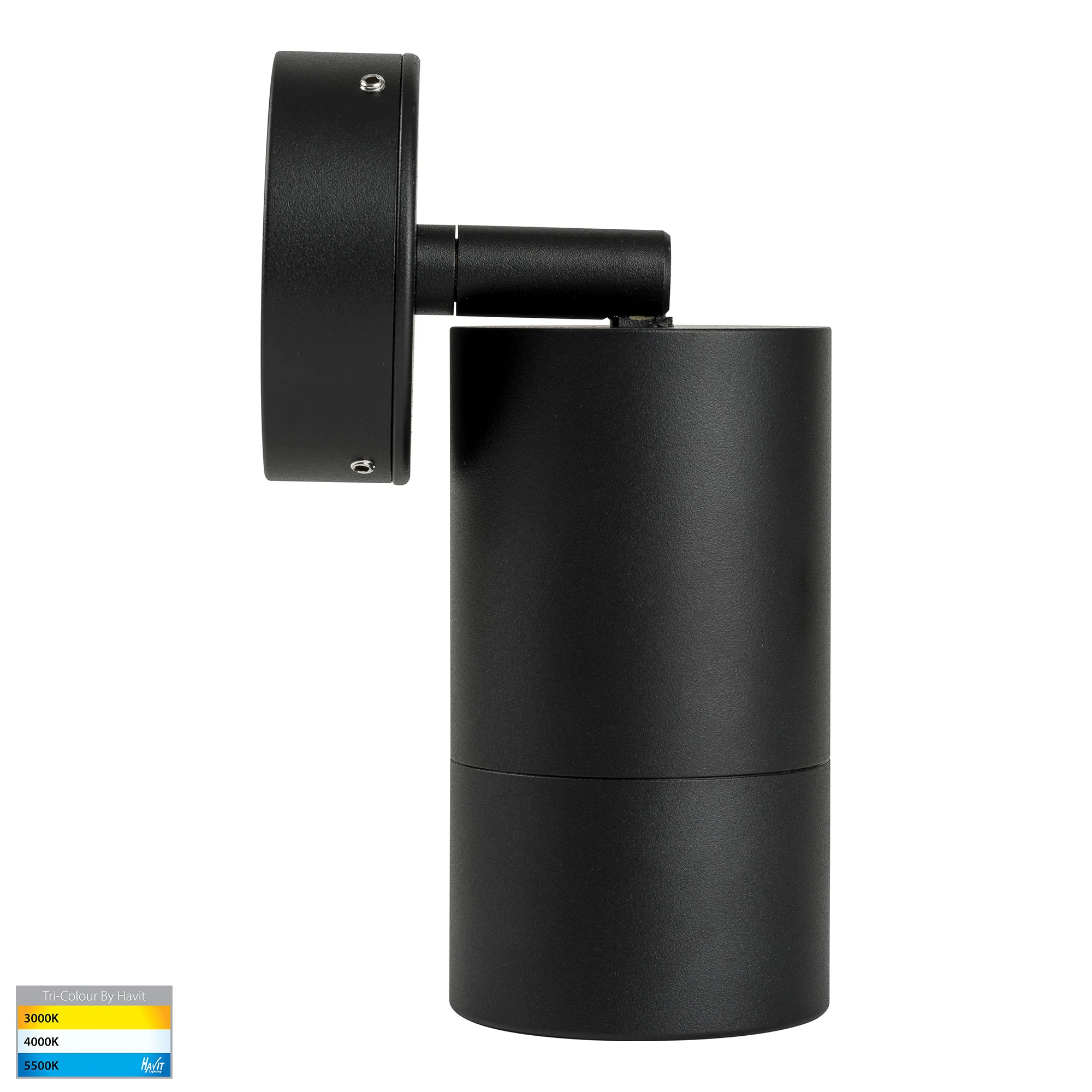 HV1228T - Maxi Tivah Aluminium Black TRI Colour Single Adjustable Wall Pillar Lights - Image 5