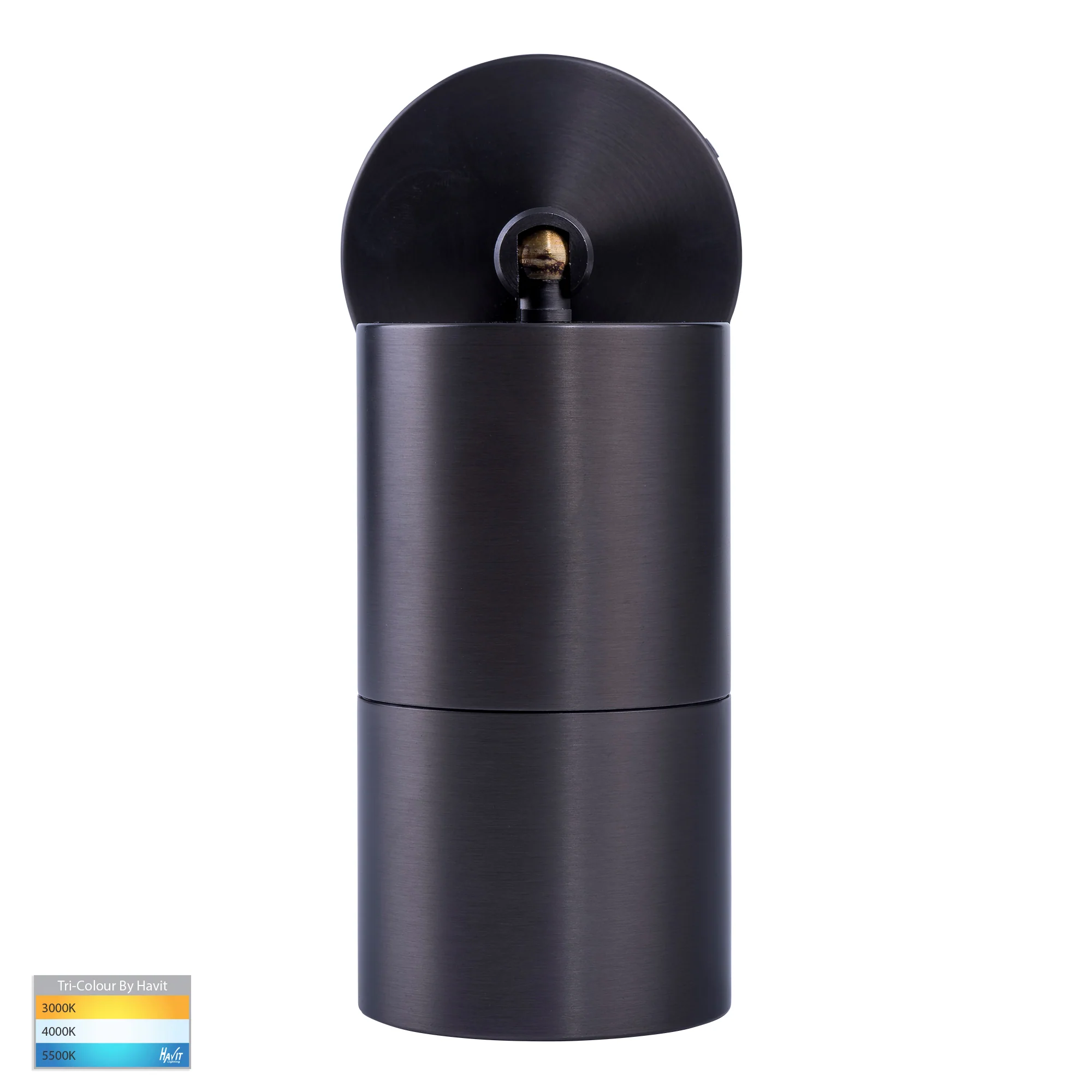 HV1275T-HV1277T - Tivah Solid Brass Graphite Coloured TRI Colour Single Adjustable Wall Pillar Lights - Image 4