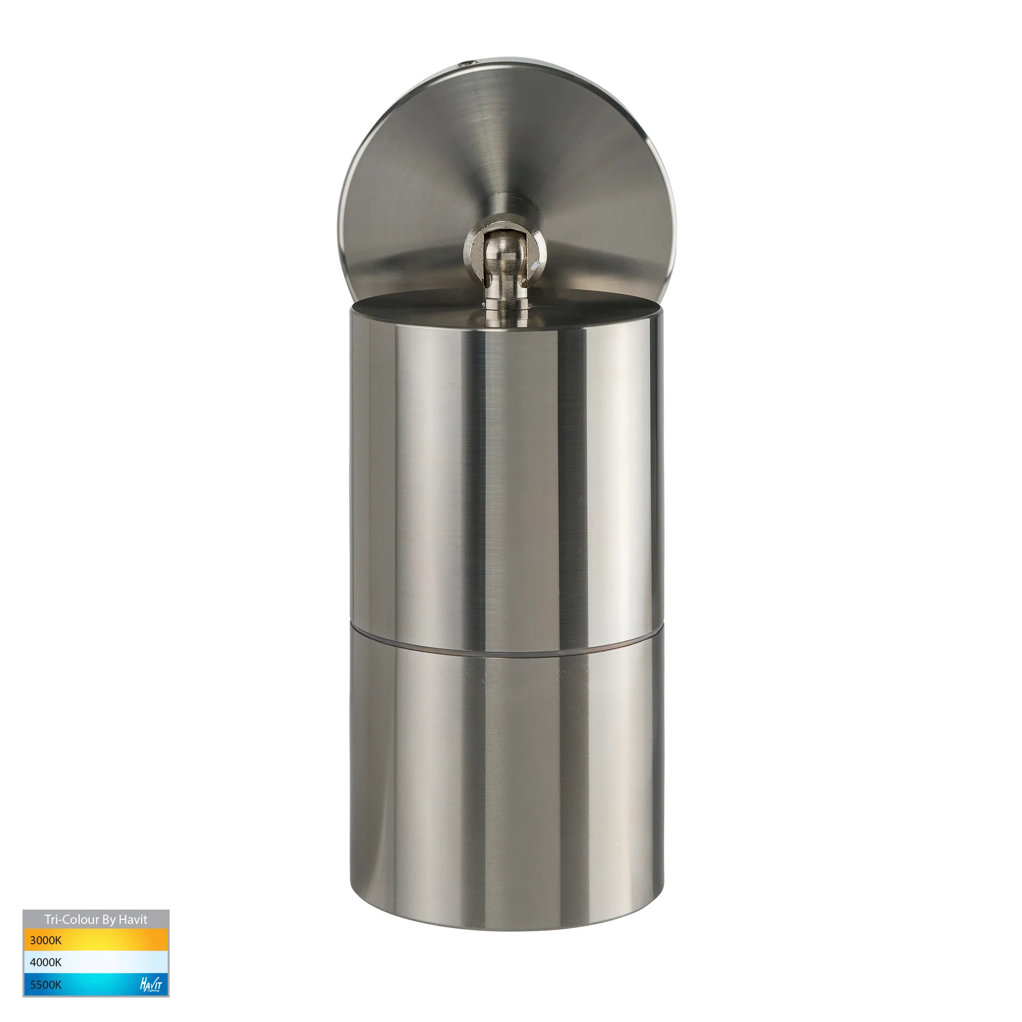 HV1285T-HV1287T - Tivah Titanium Aluminium TRI Colour Single Adjustable Wall Pillar Lights - Image 3