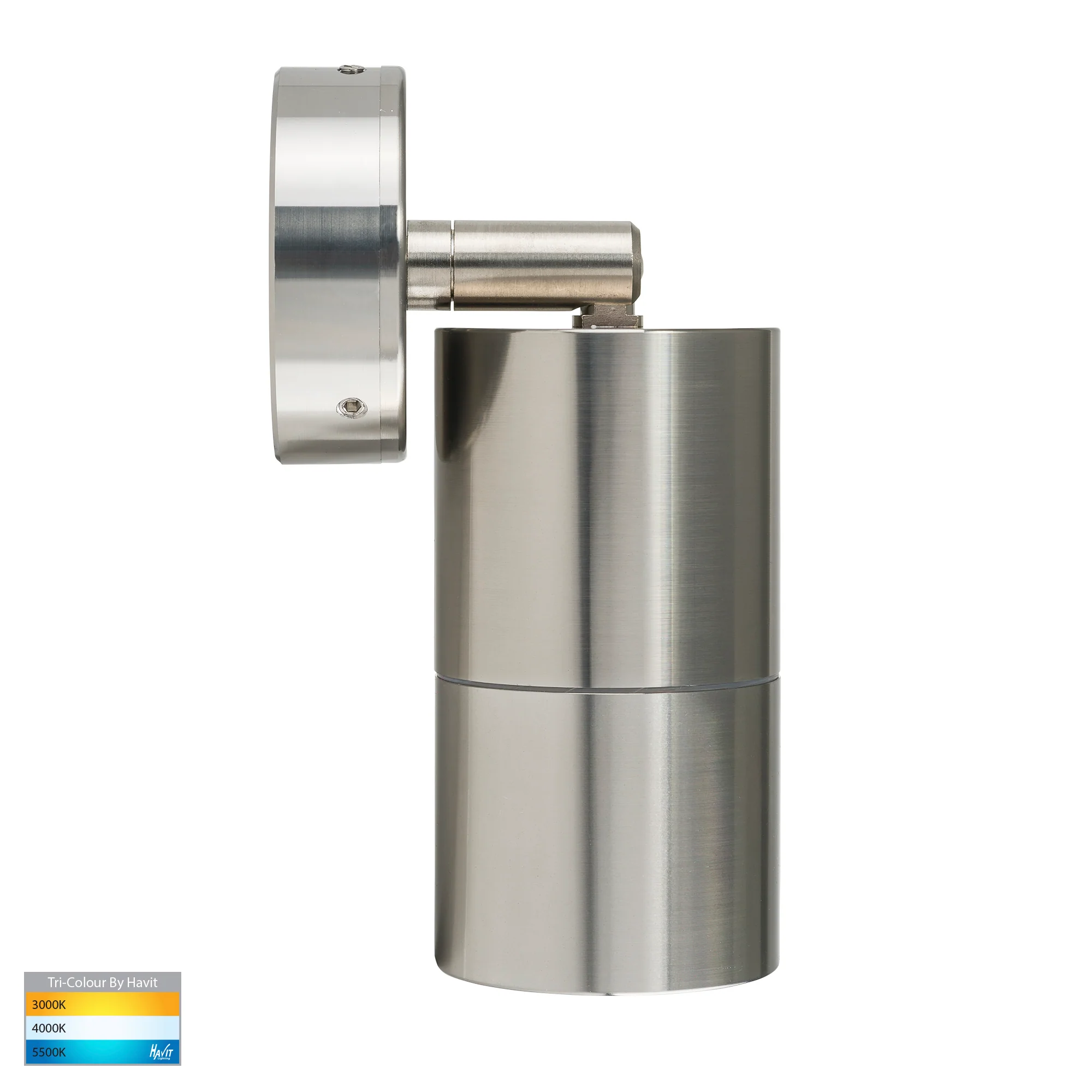HV1285T-HV1287T - Tivah Titanium Aluminium TRI Colour Single Adjustable Wall Pillar Lights - Image 4