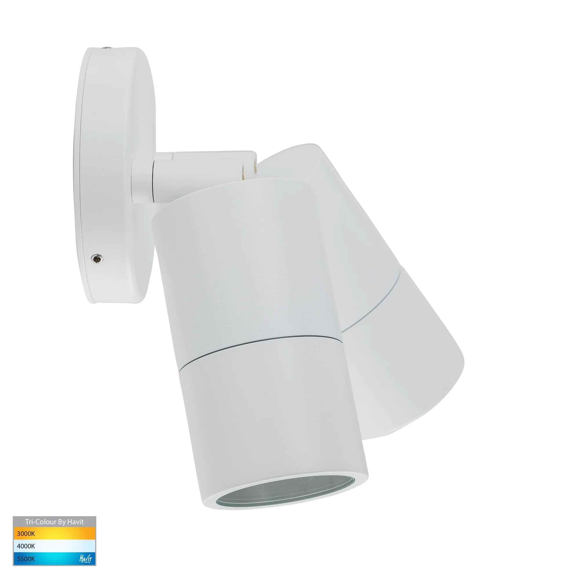 HV1335T-HV1337T - Tivah White TRI Colour Double Adjustable Wall Pillar Lights - Image 4