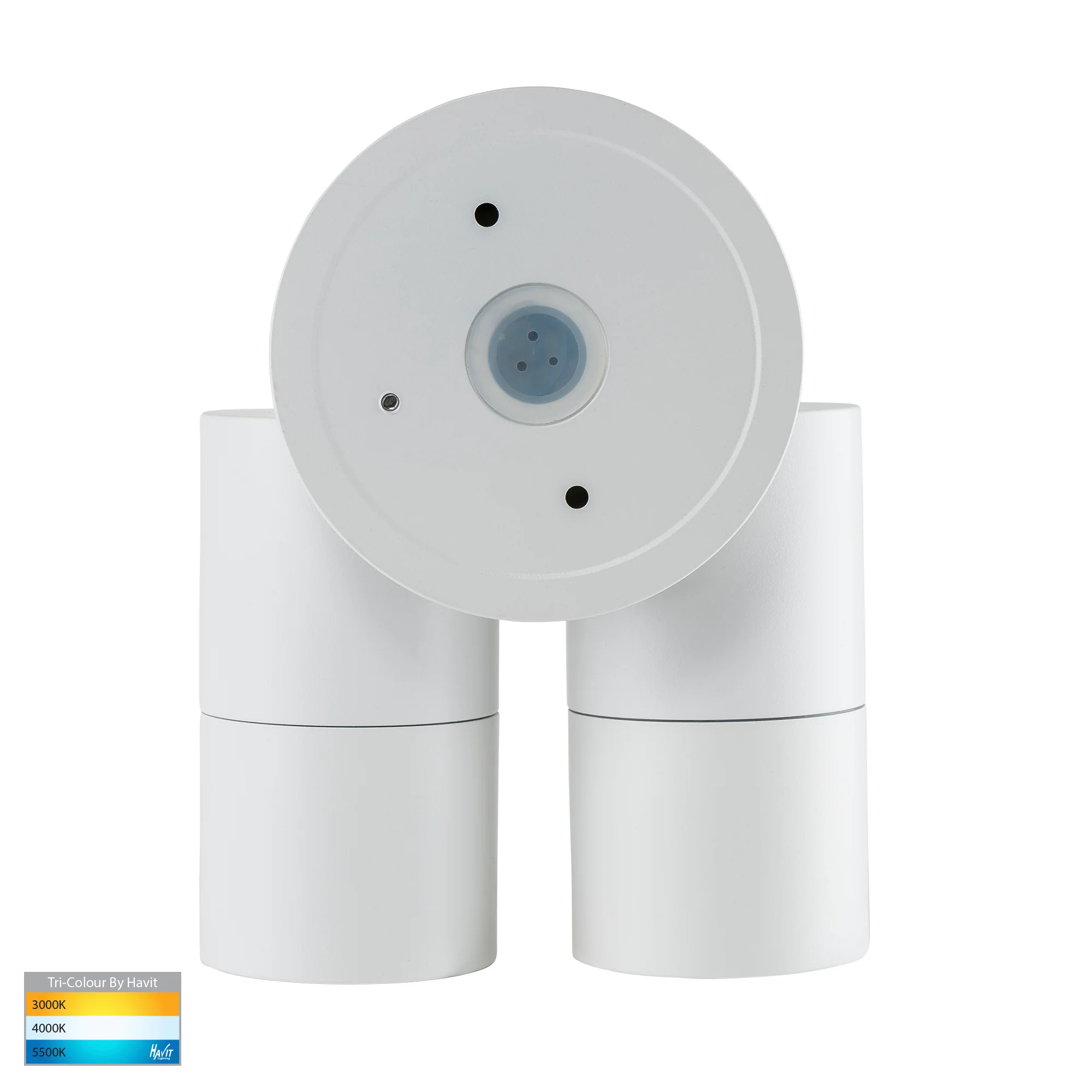 HV1335T-HV1337T - Tivah White TRI Colour Double Adjustable Wall Pillar Lights - Image 5