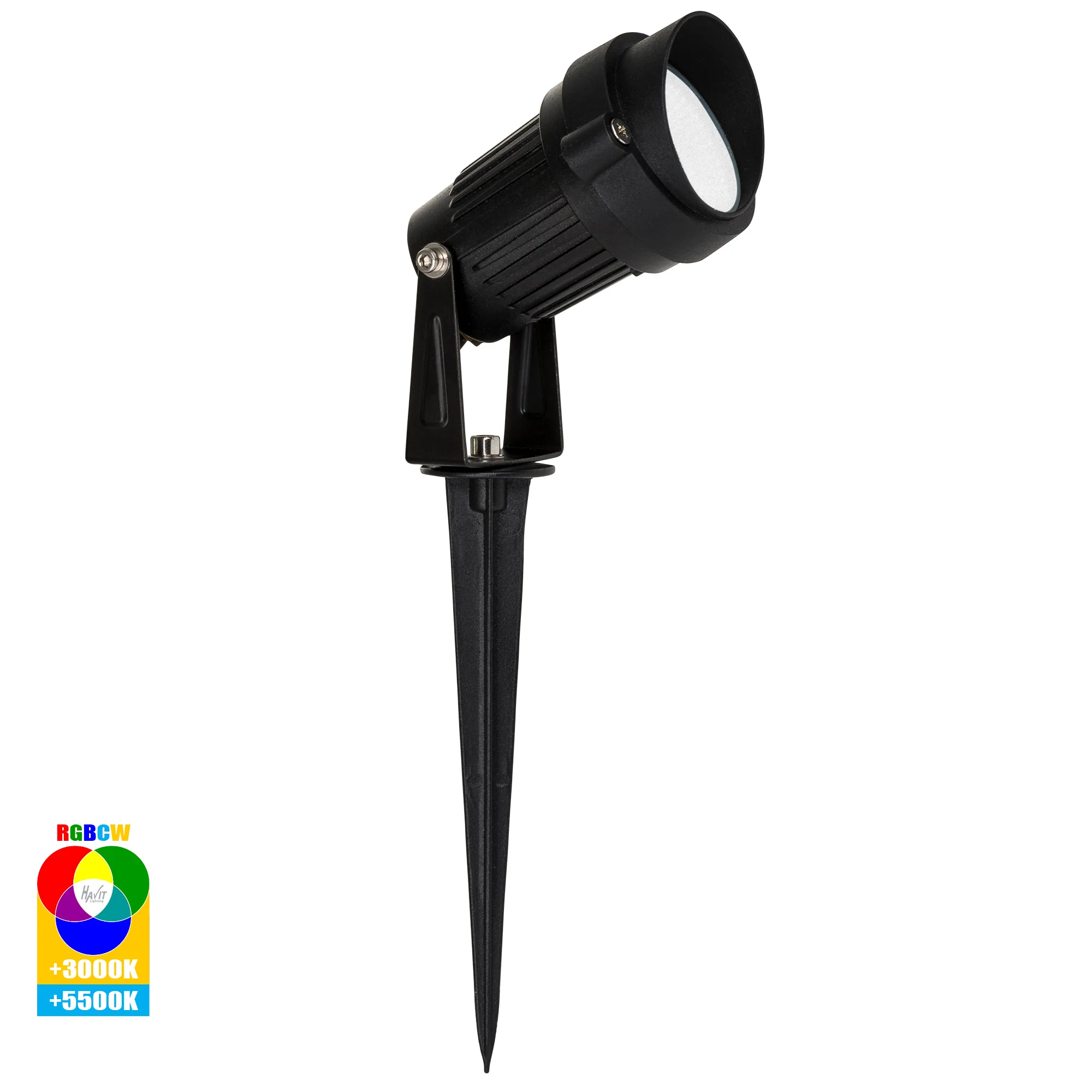 HV1428RGBCW-KIT - Spitze Black 5x 3w WIFI RGBCW LED Garden Spike Light Kit - Image 9