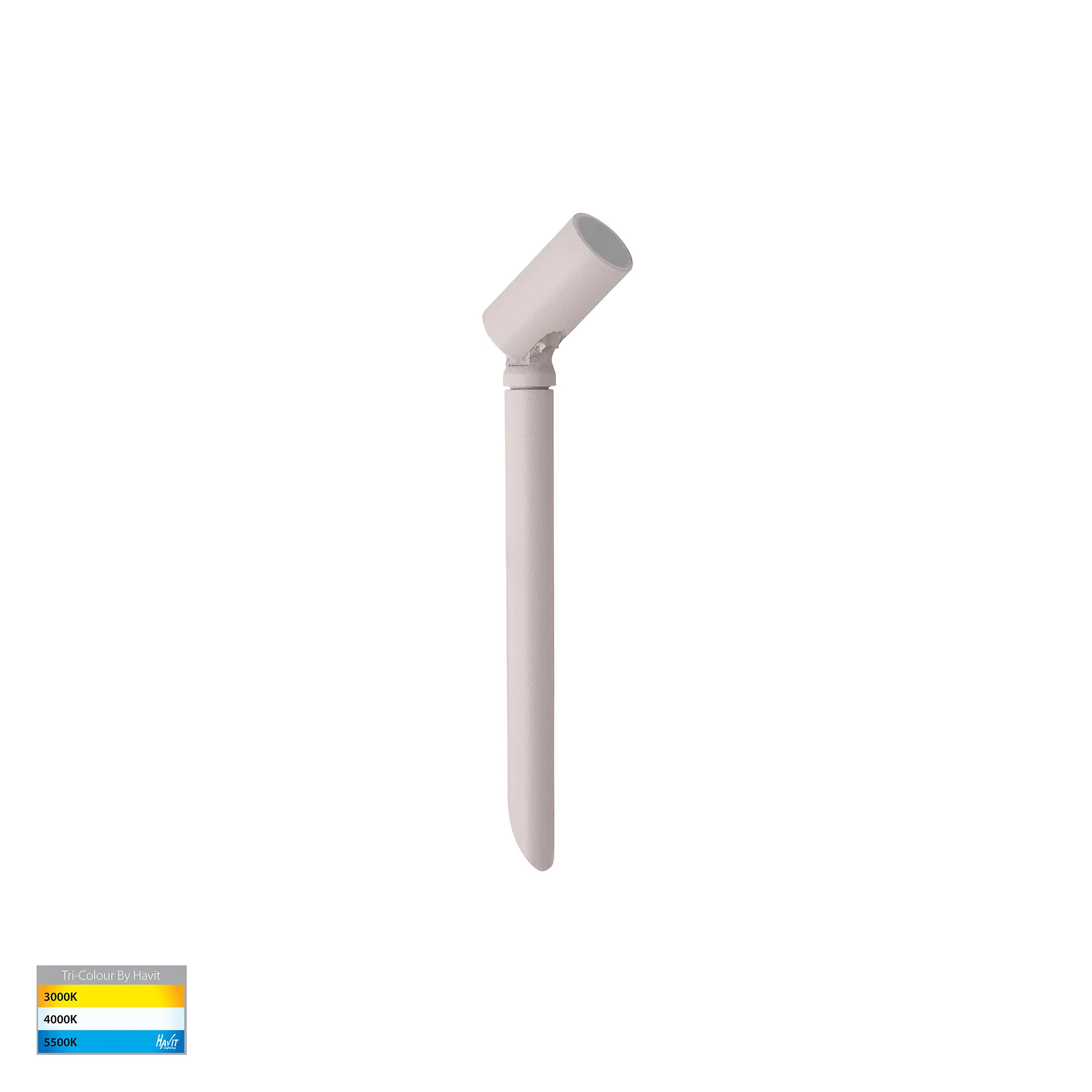 HV1433T-WHT - Spar Aluminium White Spike or Surface Mounted Spot Light