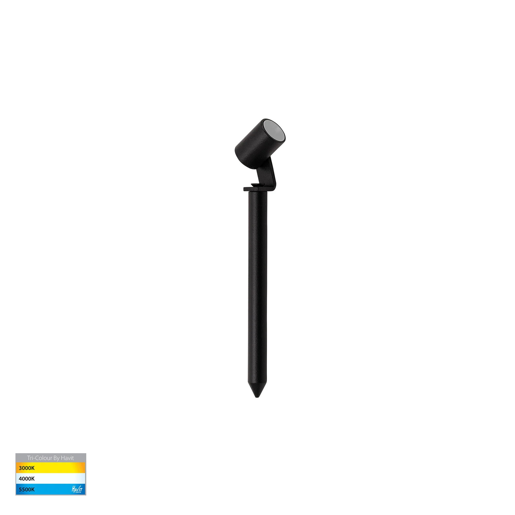 HV1434T-BLK - Spar Aluminium Black Spike or Surface Mounted Spot Light