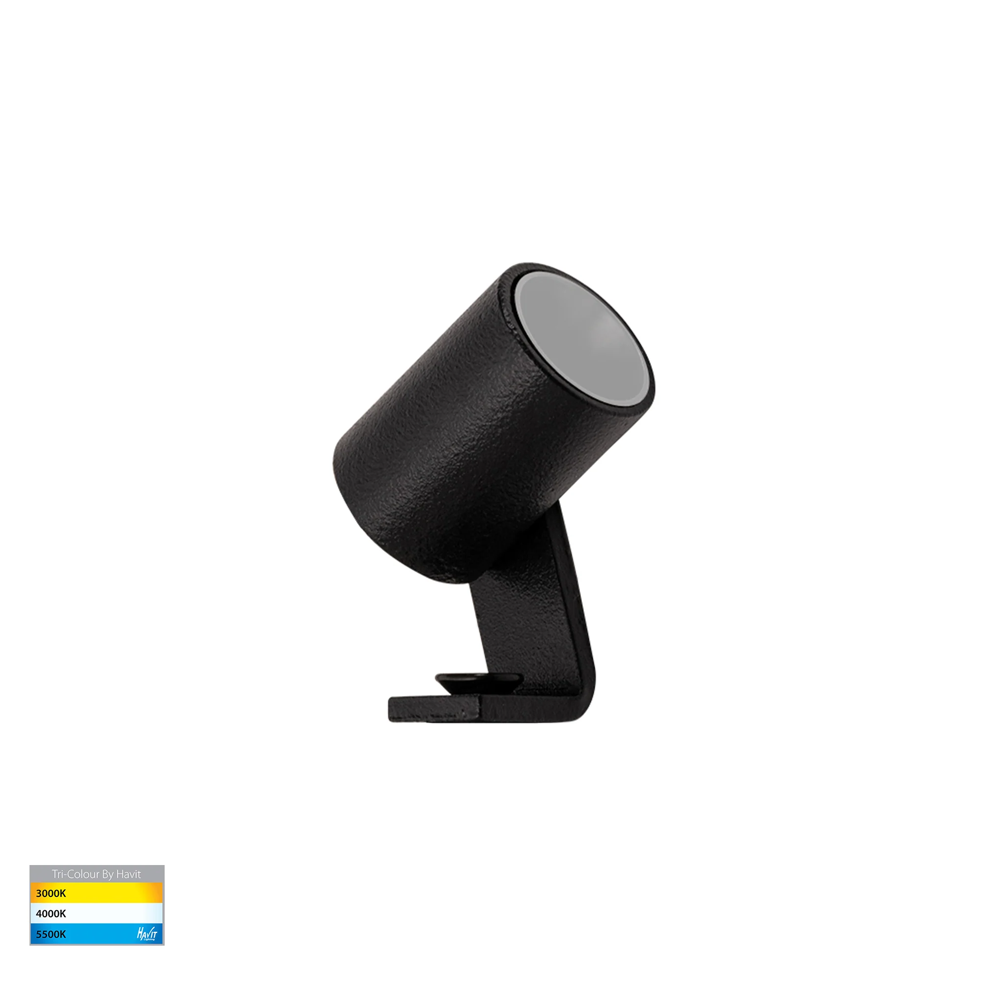 HV1434T-BLK - Spar Aluminium Black Spike or Surface Mounted Spot Light - Image 3