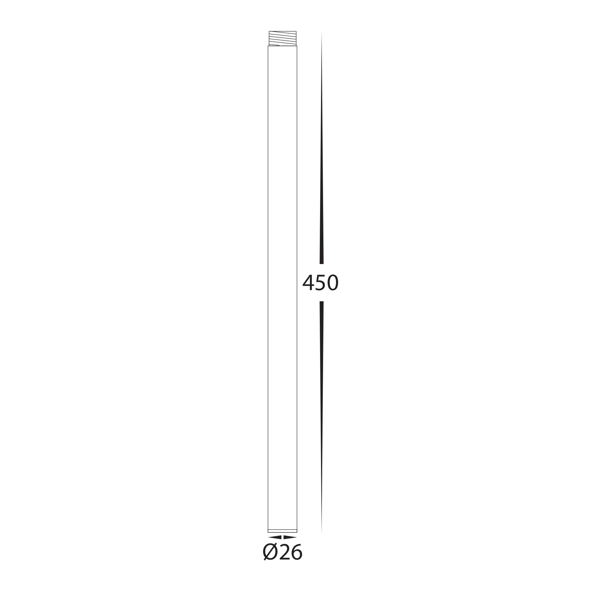 HV1435-P-BR - Solid Brass Extension Post - Image 2