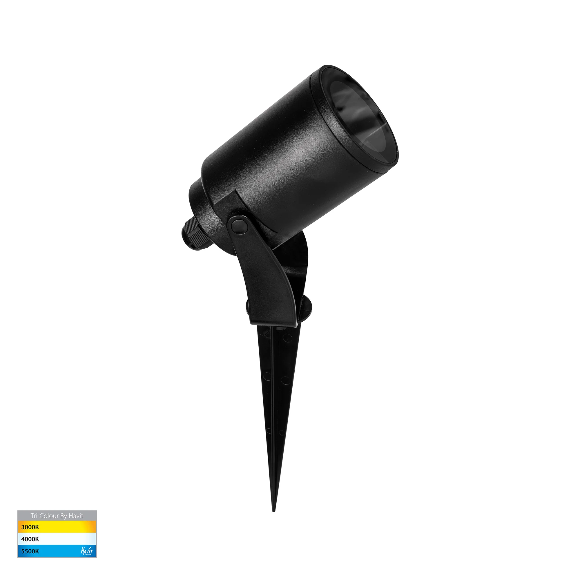 HV1482T-BLK -  Niso Polycarbonate Black 5w LED Garden Spike Light