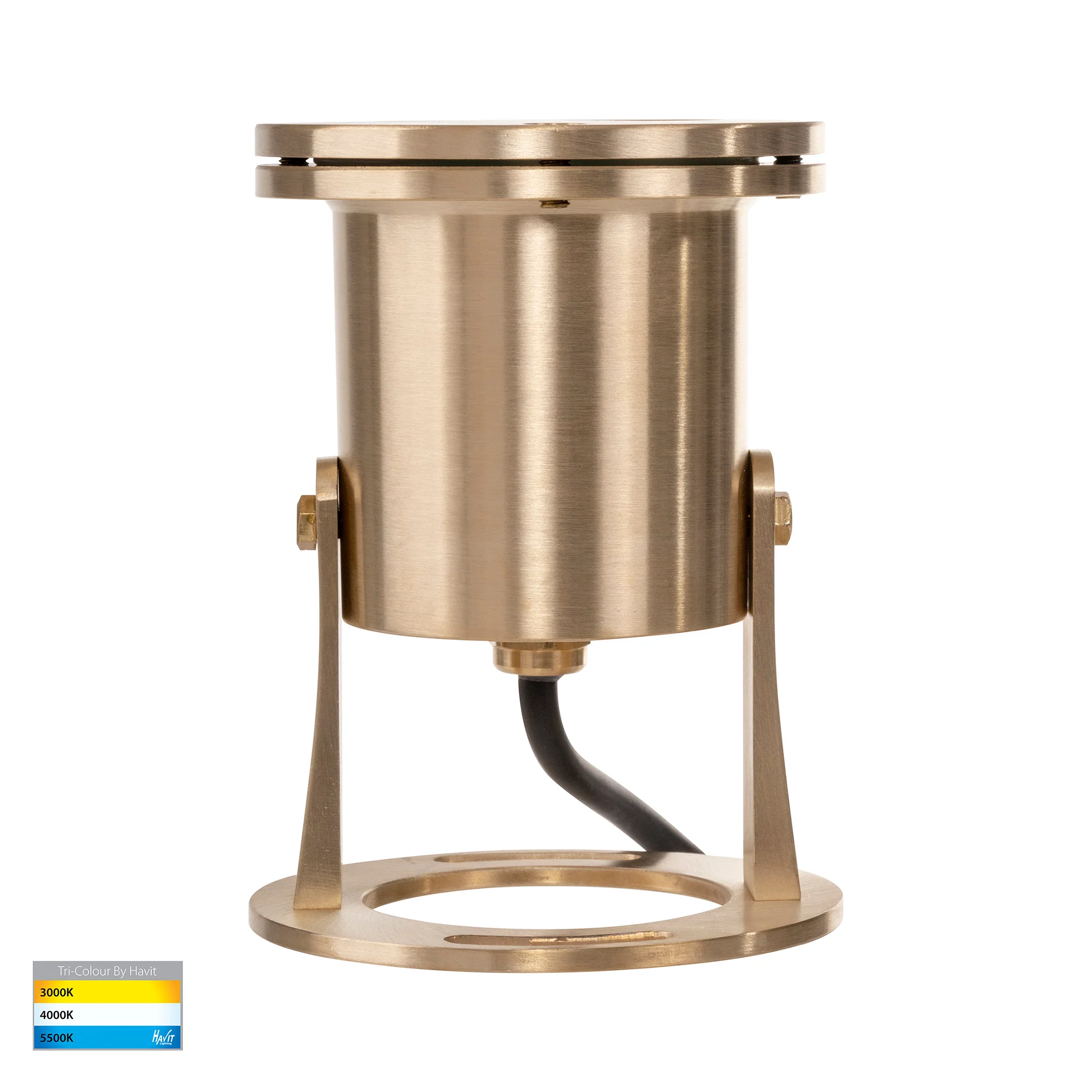 HV1491T-BR - Onder Solid Brass TRI Colour LED Pond Light - Image 4
