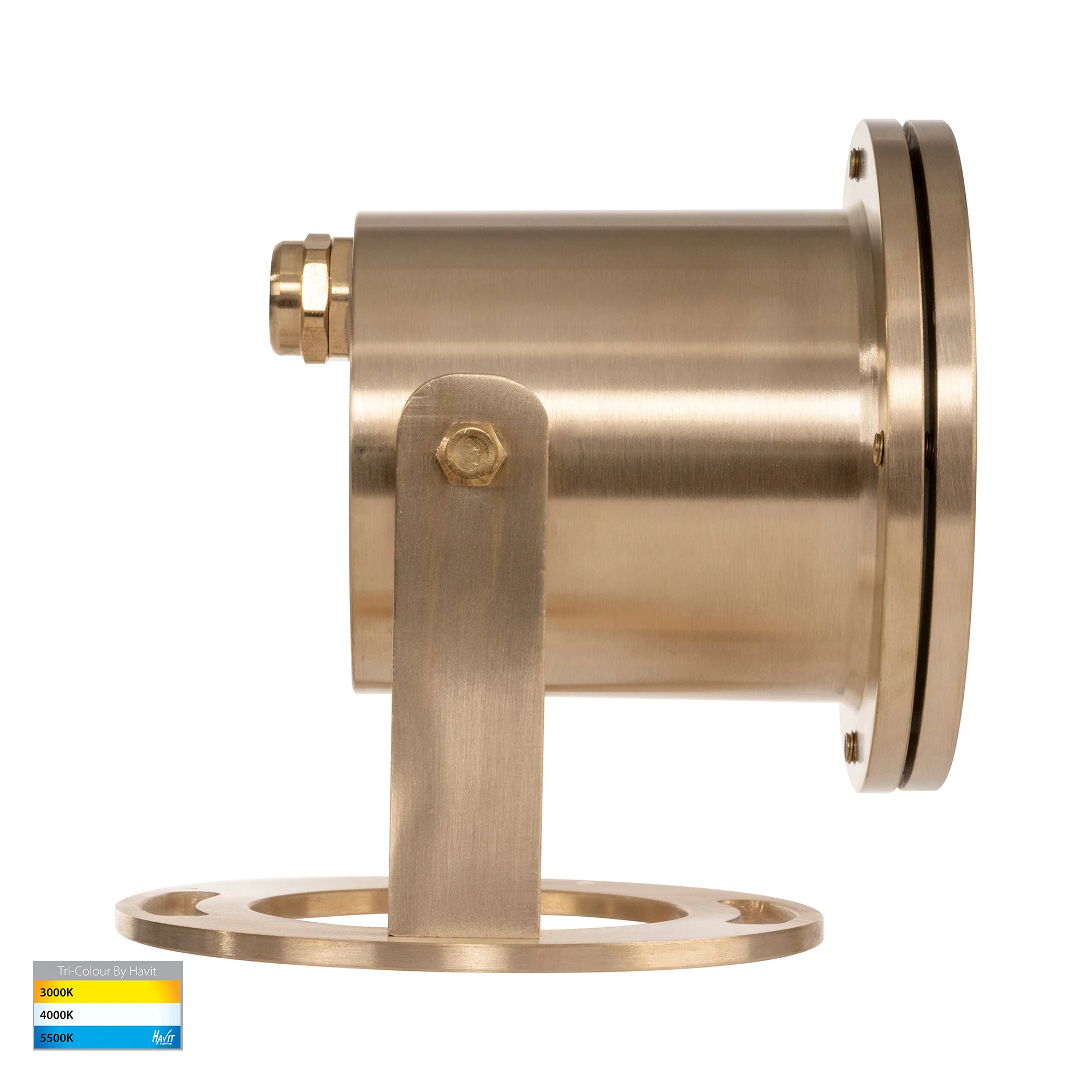 HV1491T-BR - Onder Solid Brass TRI Colour LED Pond Light - Image 5