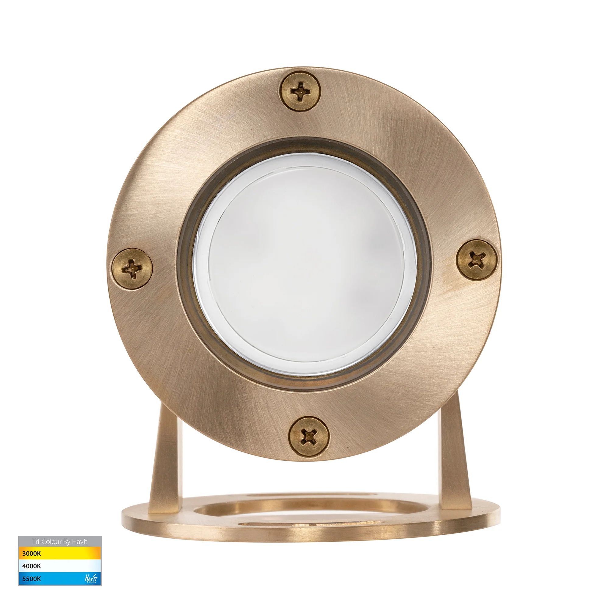 HV1491T-BR - Onder Solid Brass TRI Colour LED Pond Light - Image 7