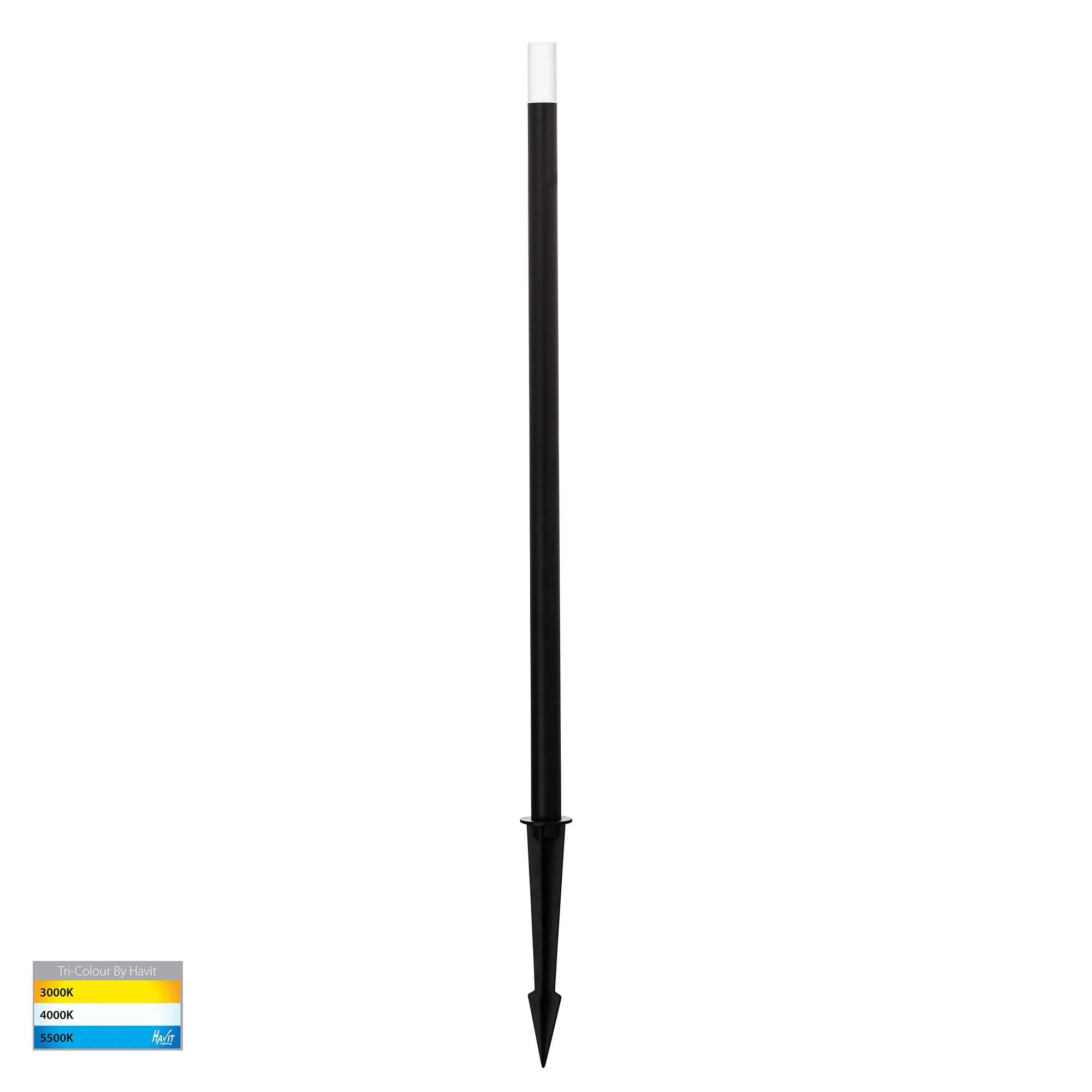 HV1515T-BLK-24V - Drique Aluminium Black LED Bollard Spike Light - Image 3