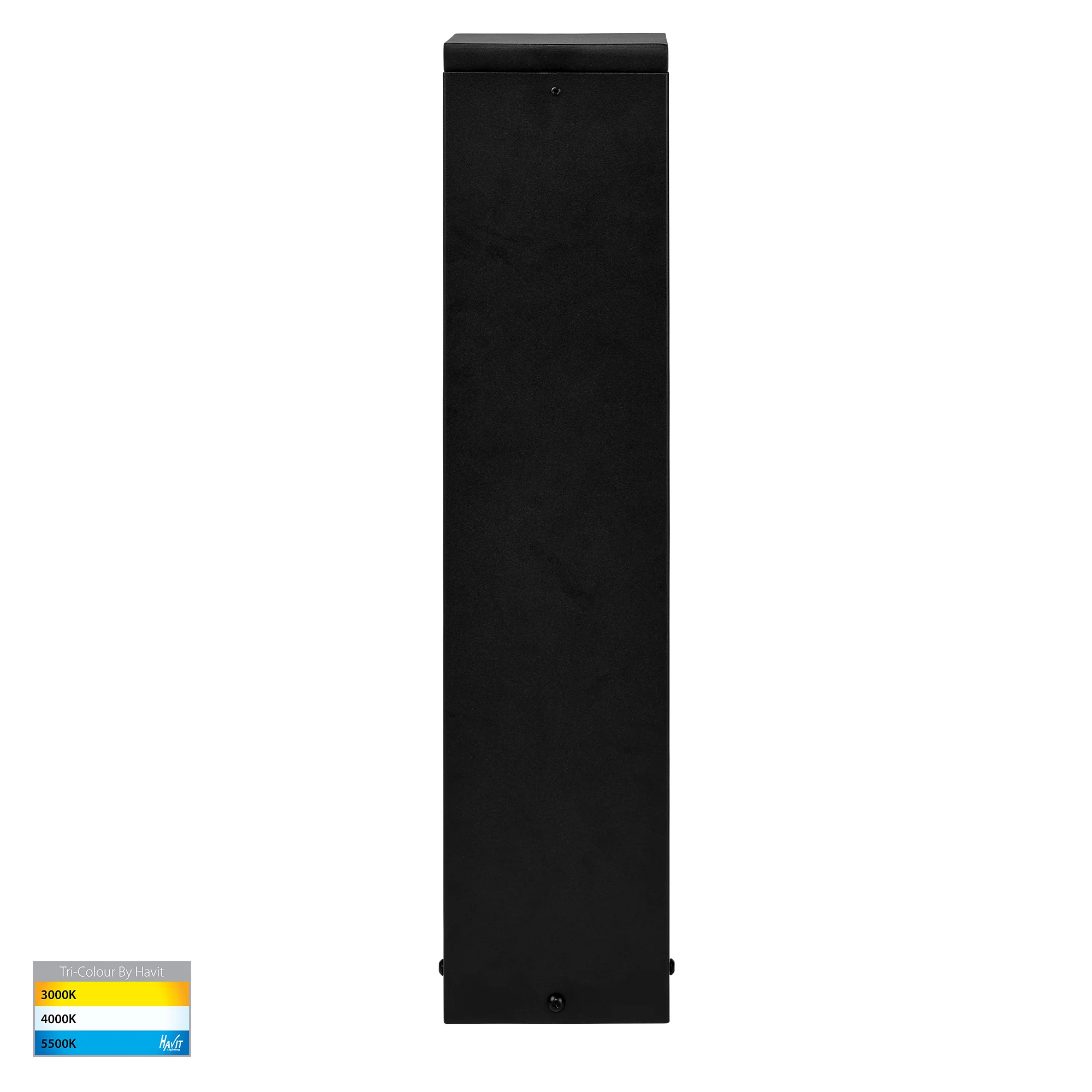 HV1630T-BLK-240V-SQ | HV1630T-BLK-24V-SQ- Fedor Square Aluminium Black Tri Colour LED Bollard Light - Image 4