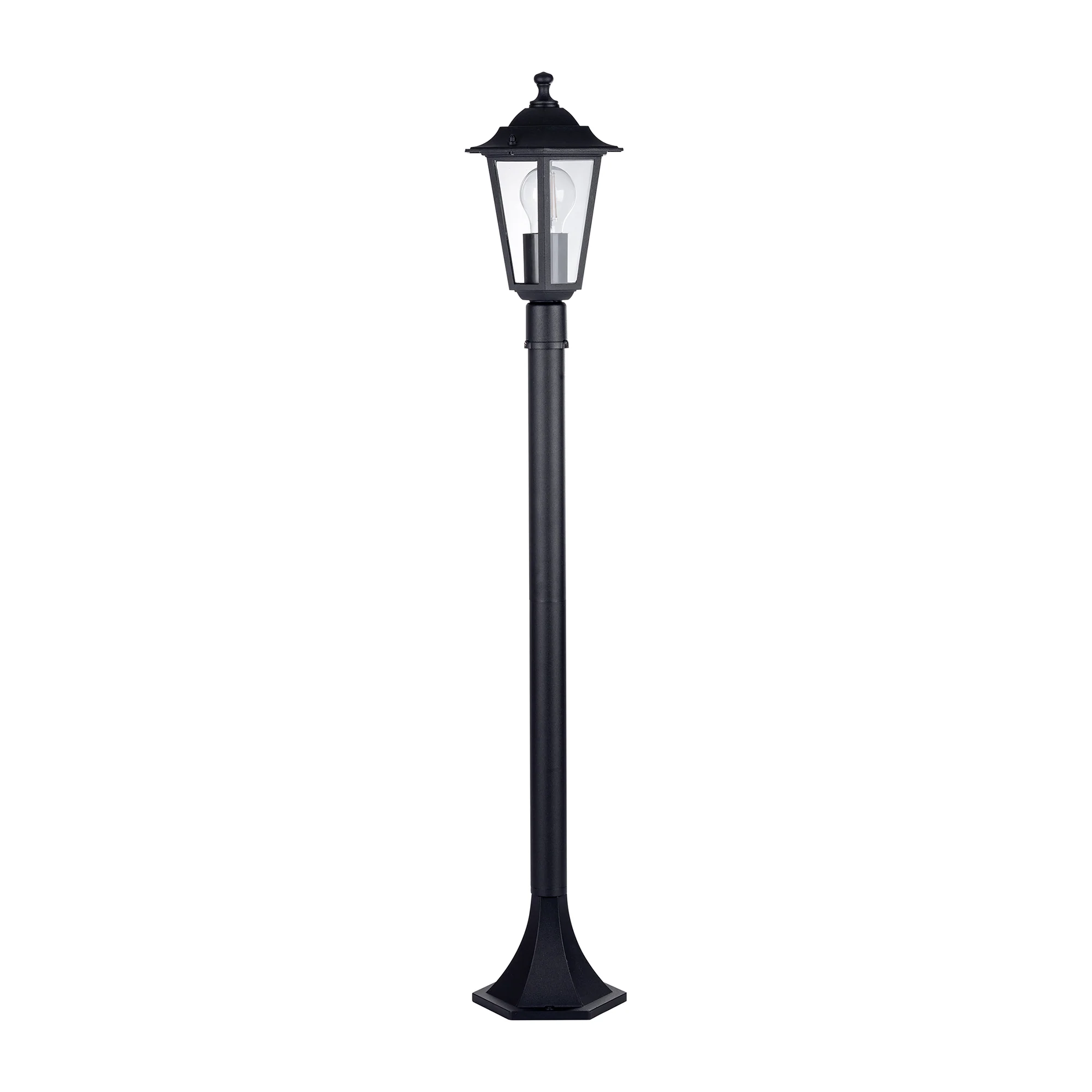 HV1652W-P-BLK - Fibra Aluminium Black 6 Panel Post Light - Image 3