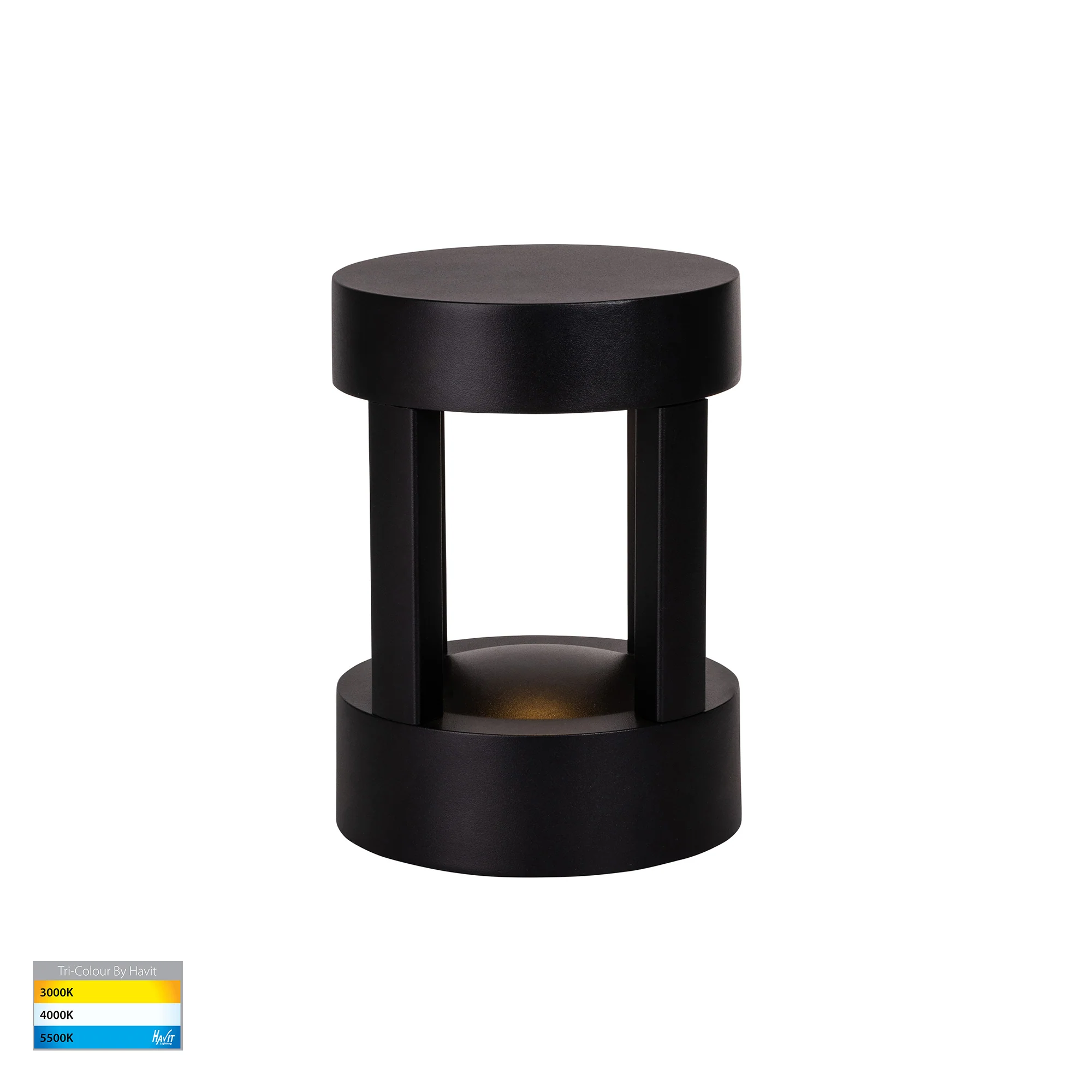 HV1699T-BLK-240V-RND | HV1699T-BLK-24V-RND - Pelare Black LED Pillar Light - Image 3