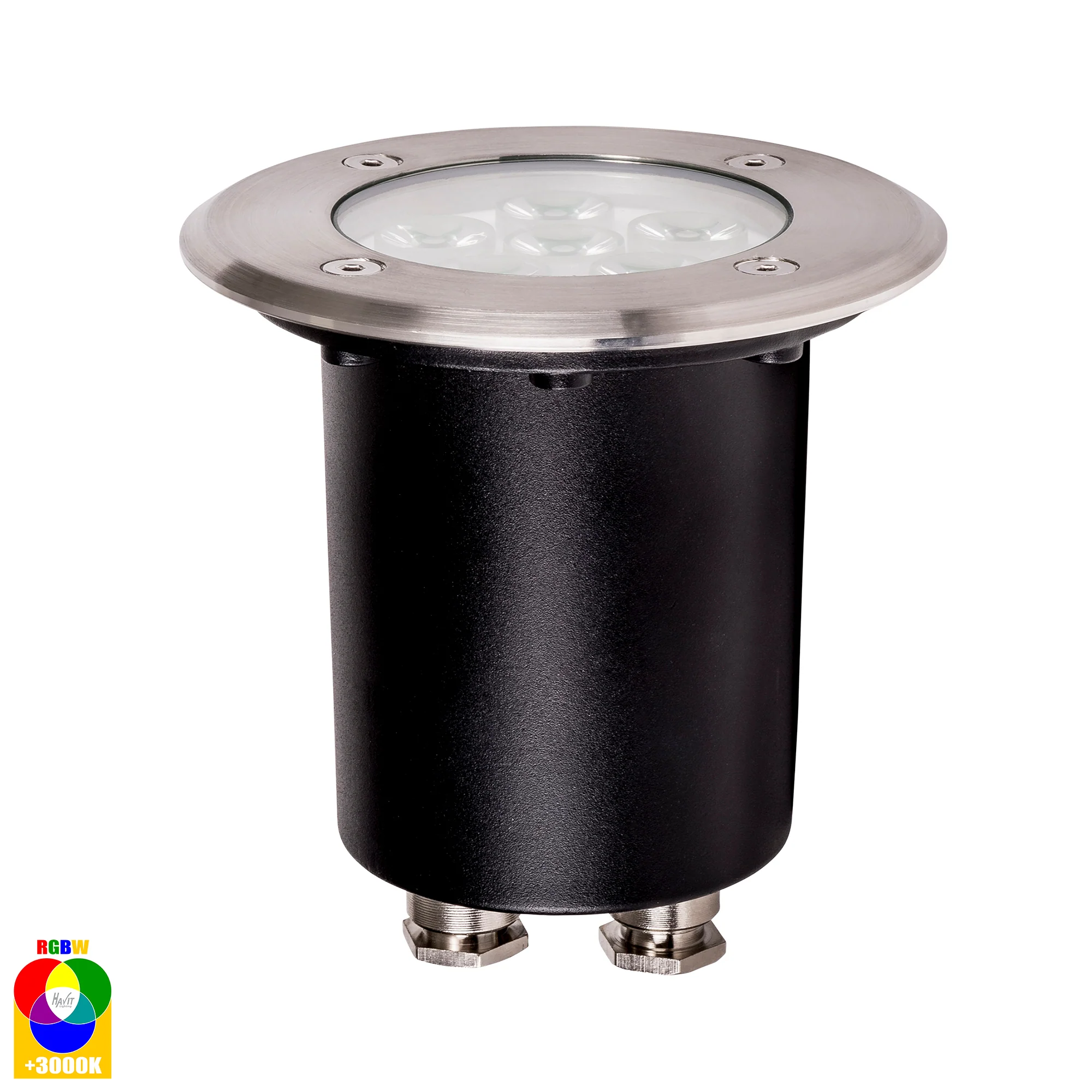 HV1801RGBW - Metro Round 316 Stainless Steel RGBW Inground Lights - Image 3
