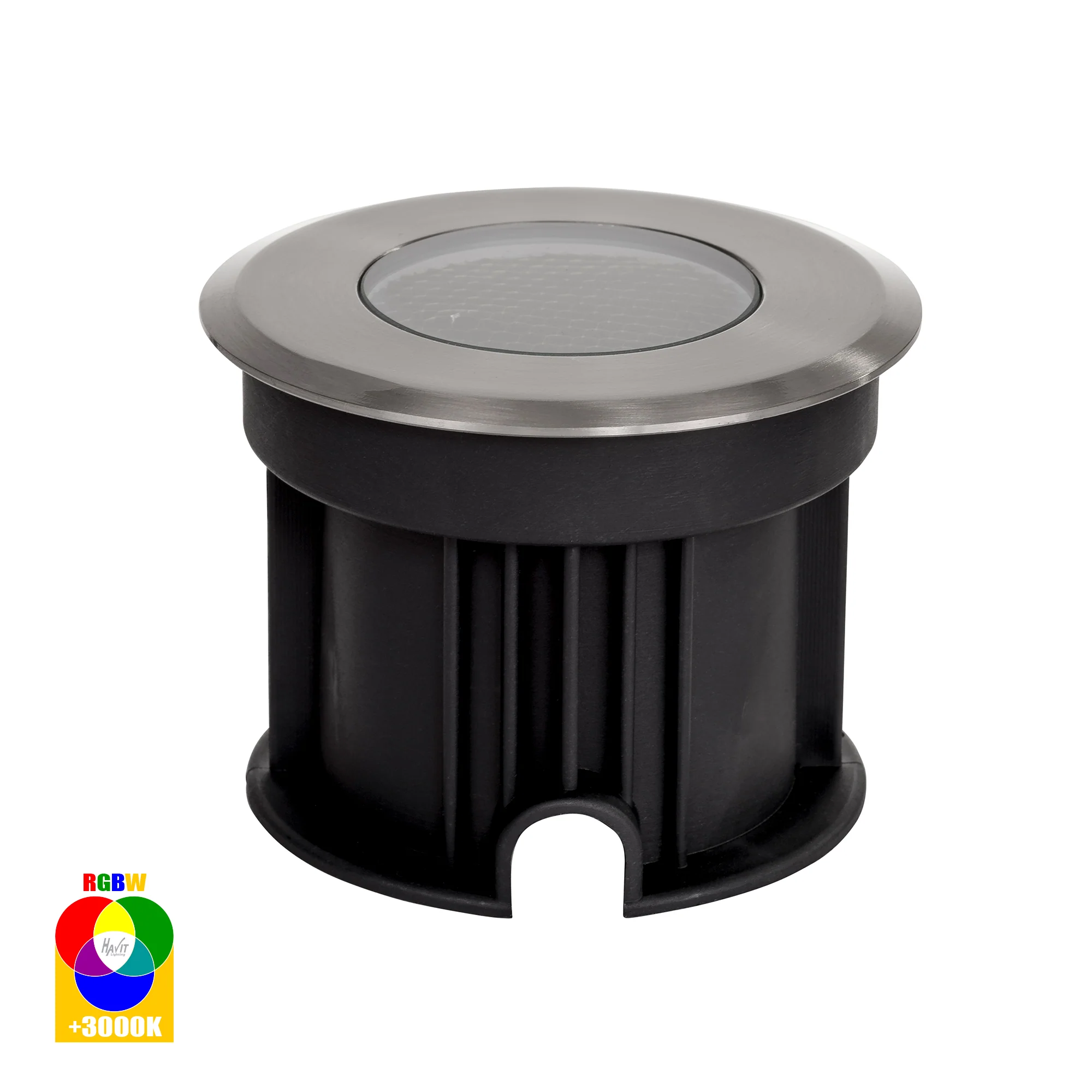 HV1841RGBW - Split 316 Stainless Steel 3w RGBW LED Inground Light - Image 3