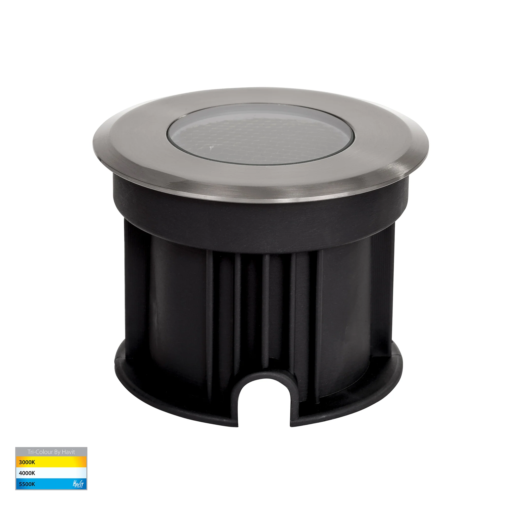 HV1841T - Split 316 Stainless Steel TRI Colour 3w LED Inground Light - Image 4