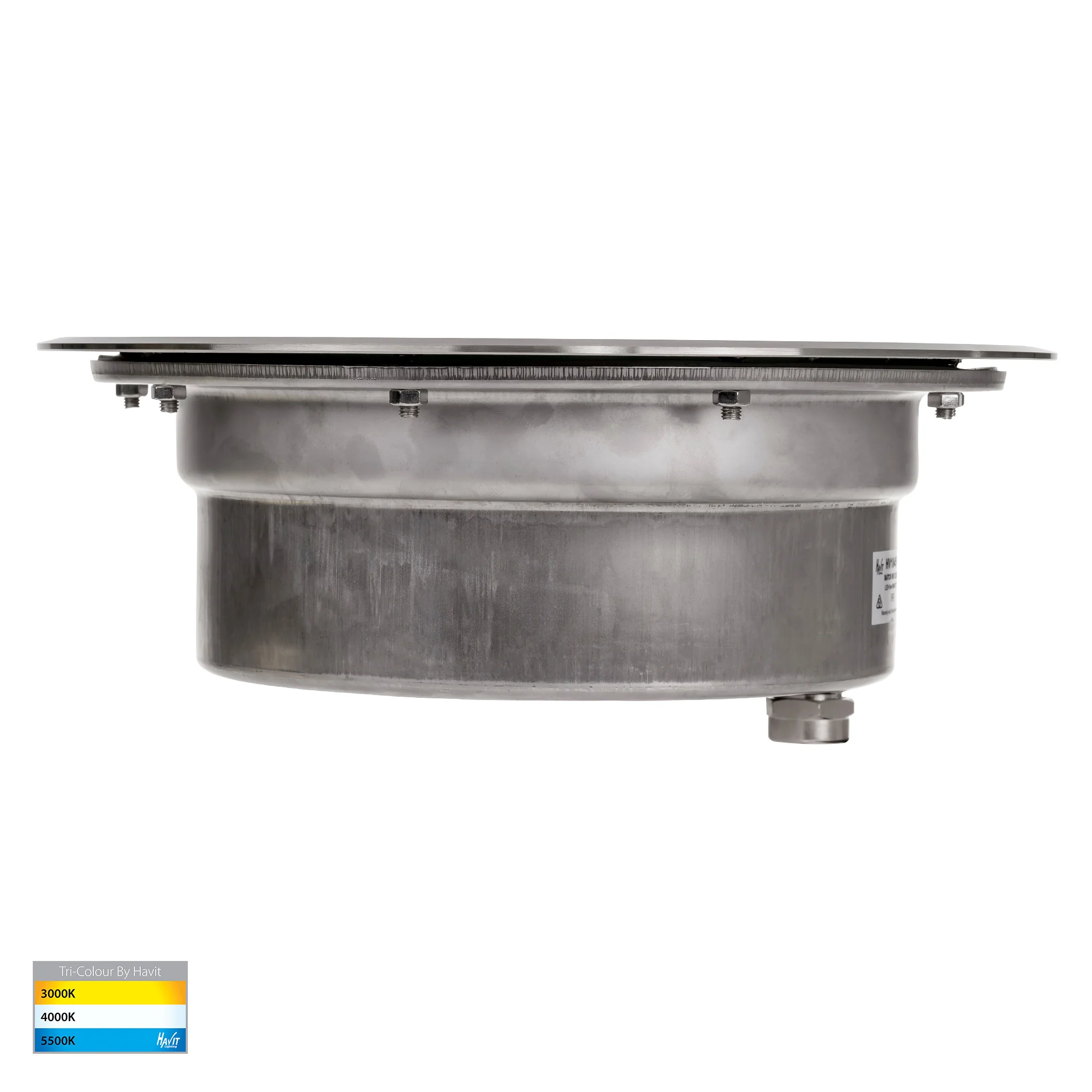 HV1845T - Split 316 Stainless Steel TRI Colour 18w LED Inground Light - Image 3