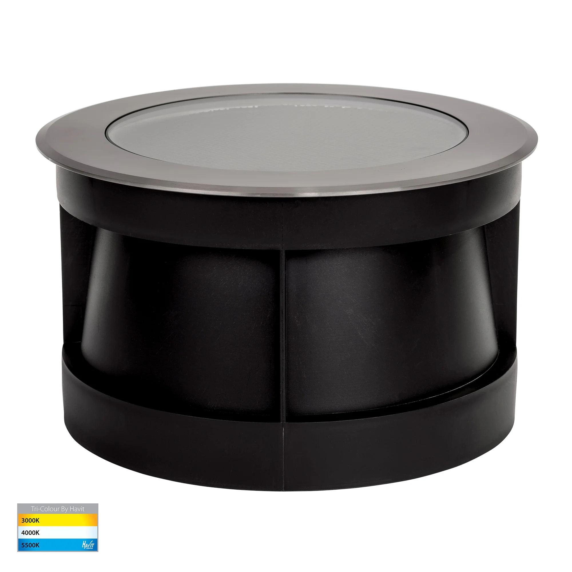 HV1845T - Split 316 Stainless Steel TRI Colour 18w LED Inground Light - Image 4