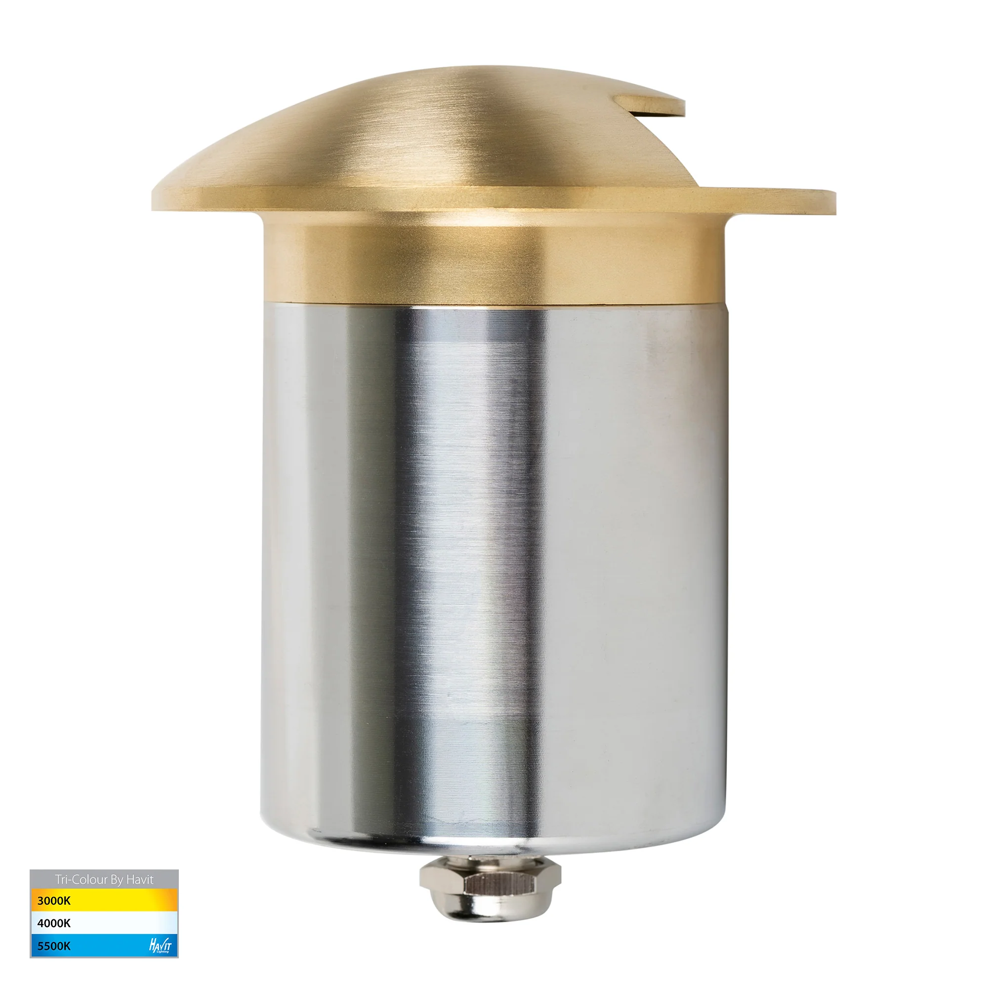 HV19062T-BR - Viale Brass TRI Colour LED Single Driveway Light - Image 3