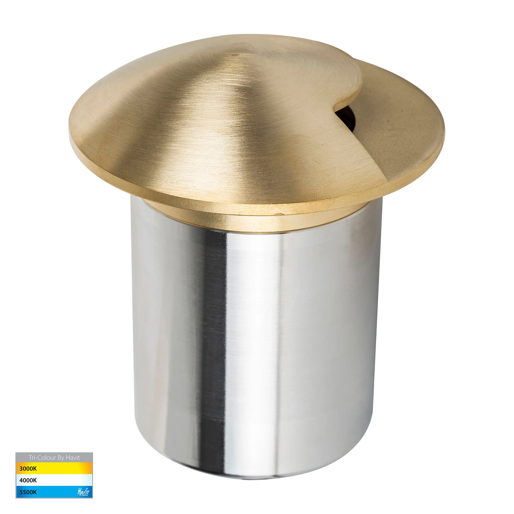 HV19062T-BR - Viale Brass TRI Colour LED Single Driveway Light - Image 4